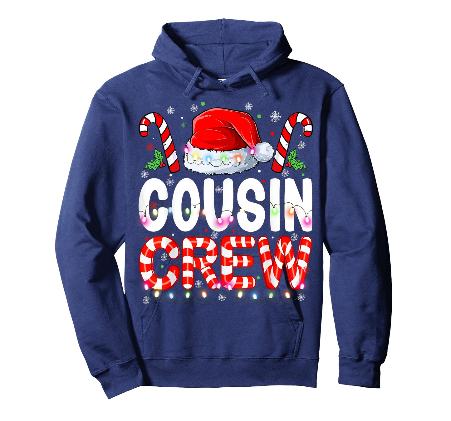 Cousin Crew Christmas Candy Cane Santa Kid Boy Girl Xmas Pjs T-Shirt