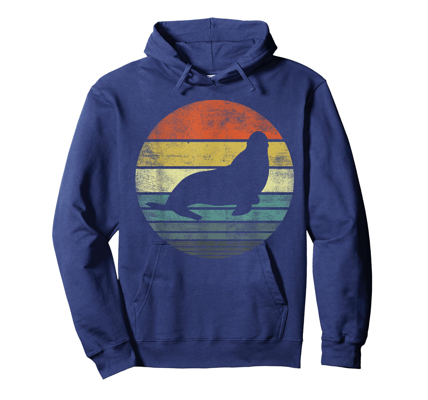 Seal Lover Gifts Retro Vintage Sea Lion Animal Silhouette T-Shirt