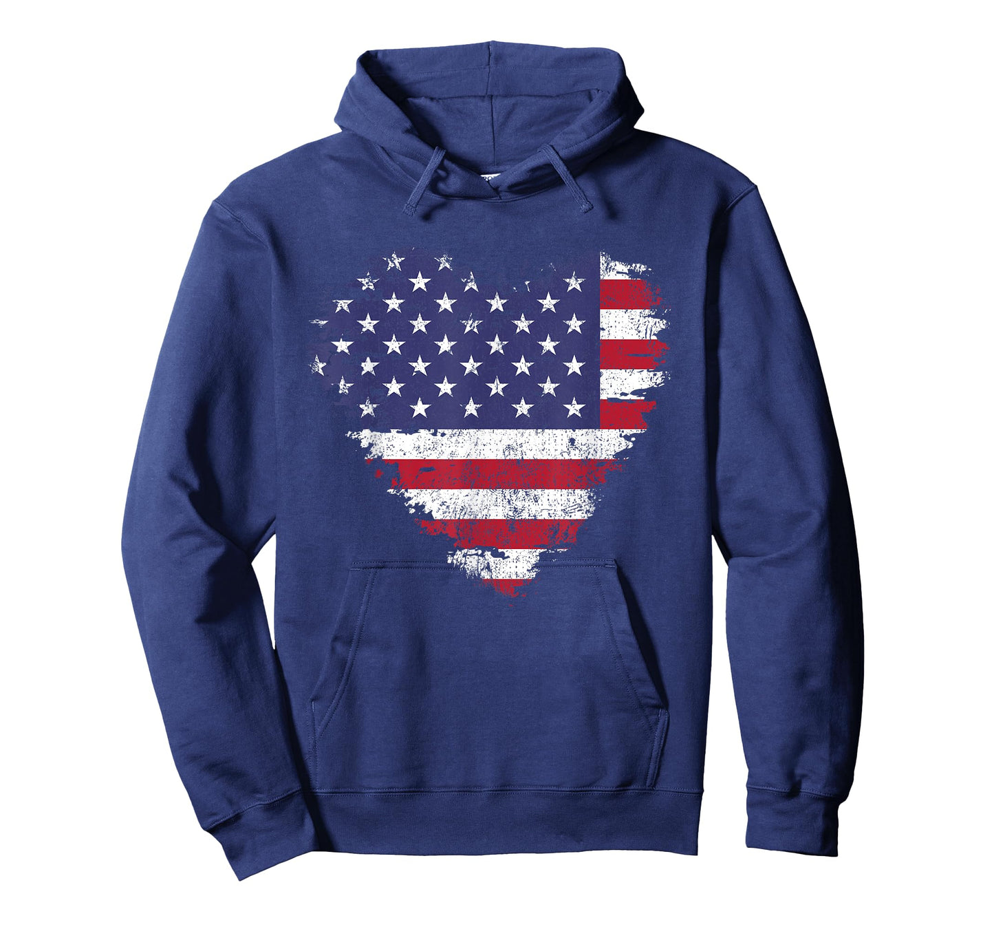 USA Patriotic American Flag Heart 4th of July T-Shirt