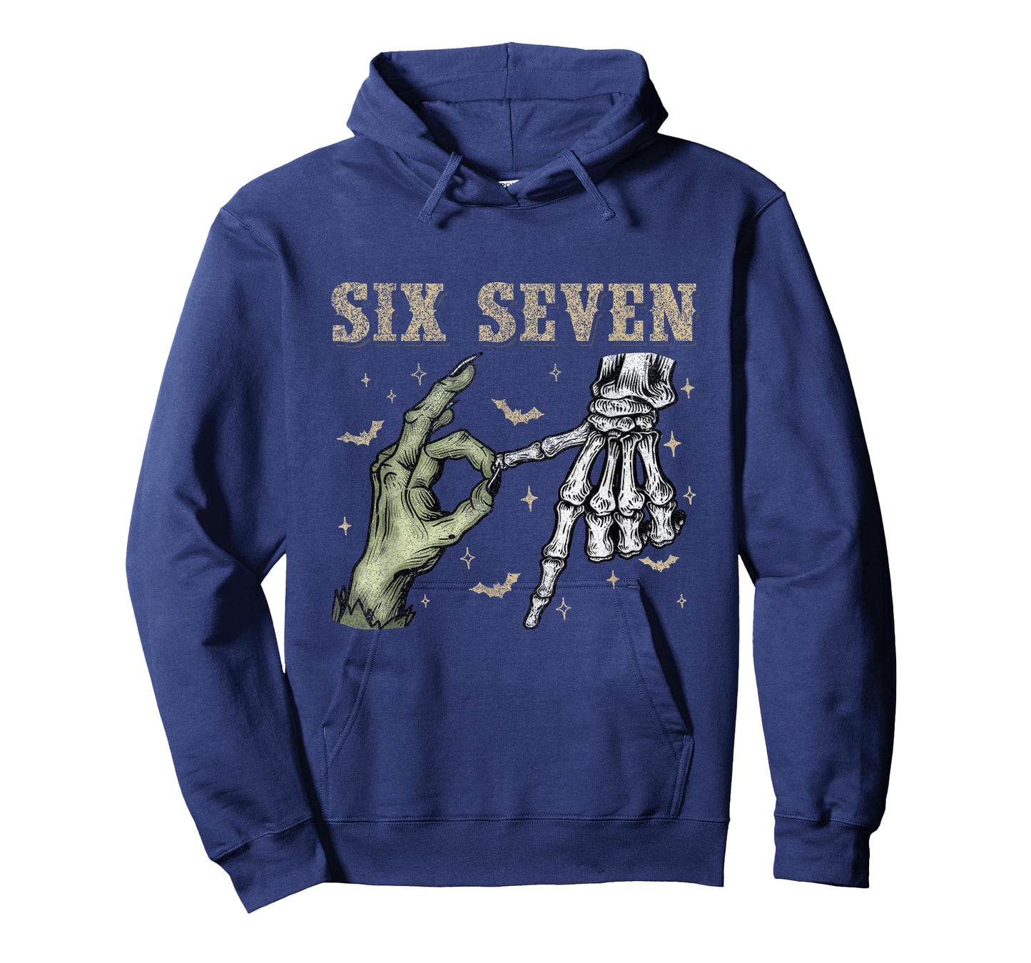 Six Seven 6 7 Halloween 67 Spooky Skeleton Monster Hands T-Shirt