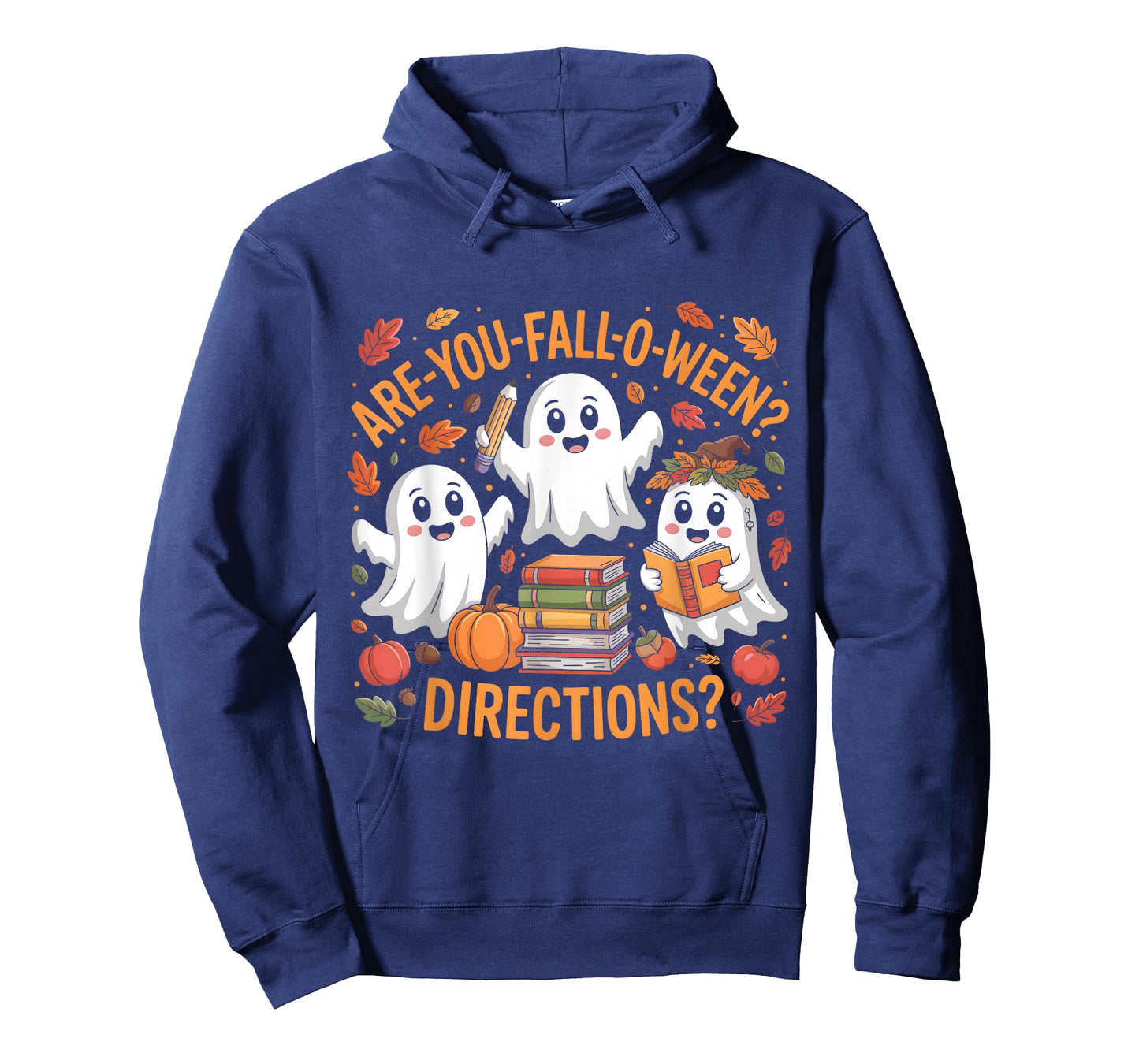 Funny are You Fall O Ween Directions Teacher Halloween Ghost T-Shirt