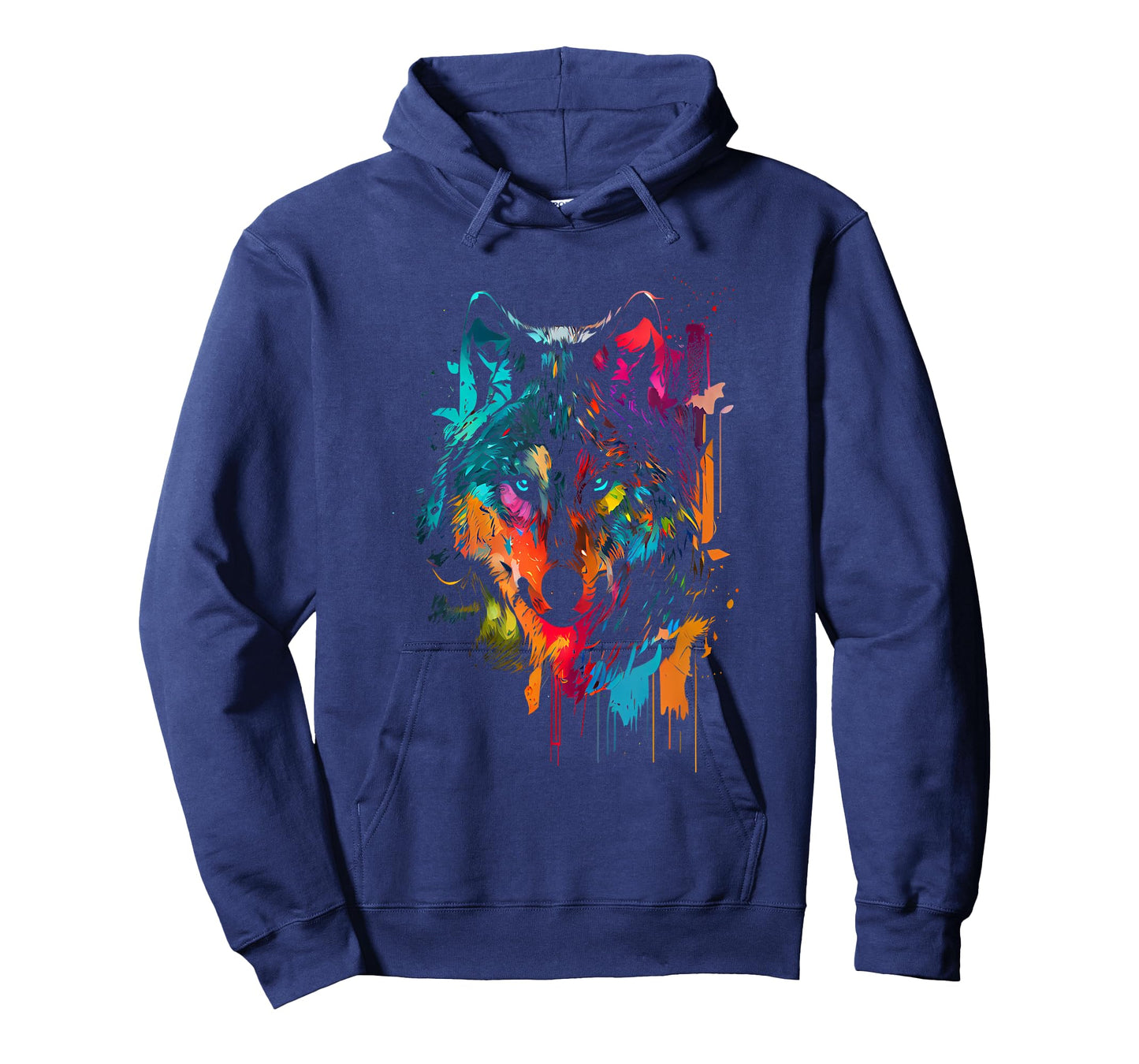 Wolf Color Colorful Hunter Forest Wolf Lover Big Wolf T-Shirt