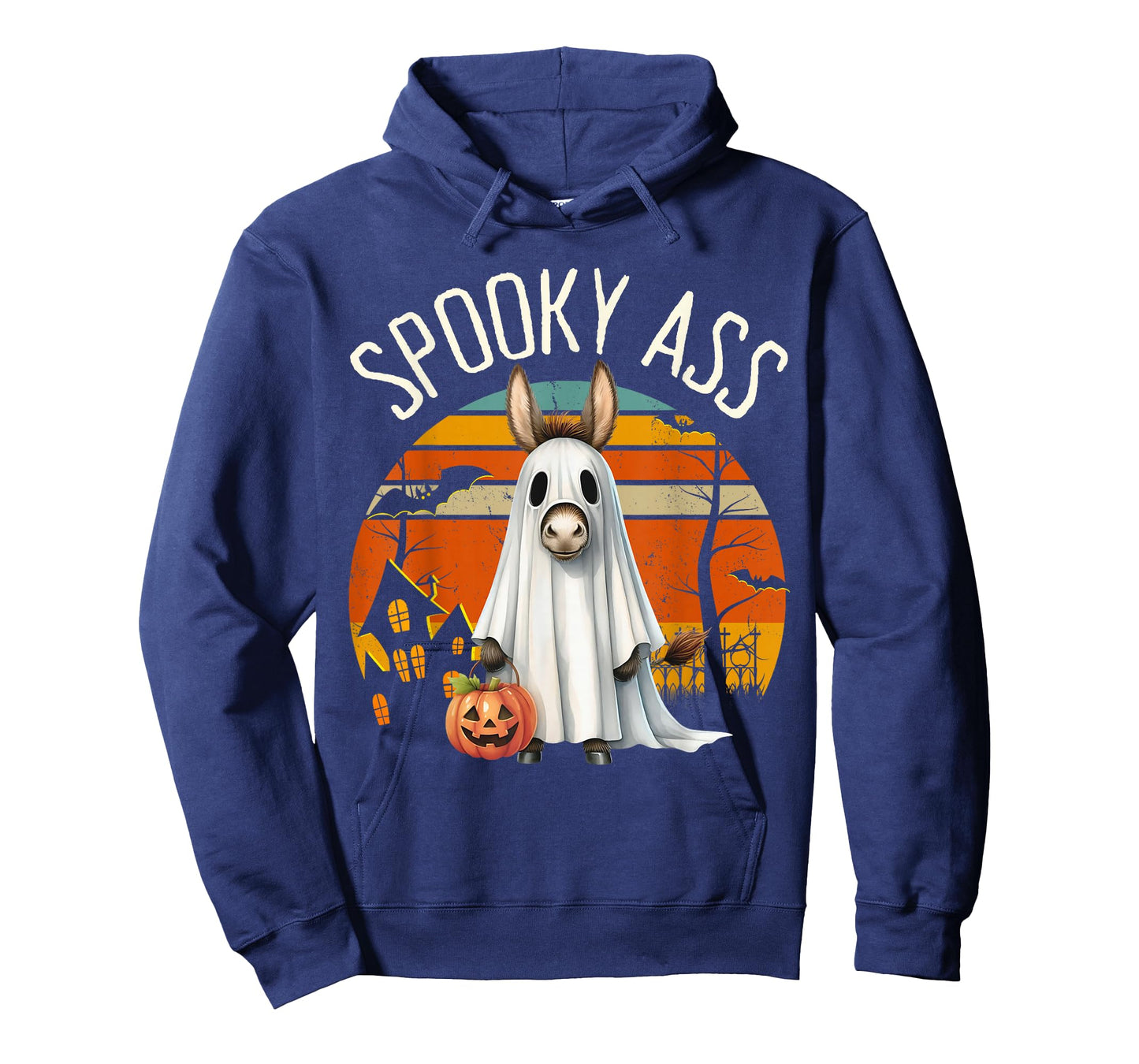 Funny Halloween Donkey, Cute Vintage Ghost Jackass T-Shirt