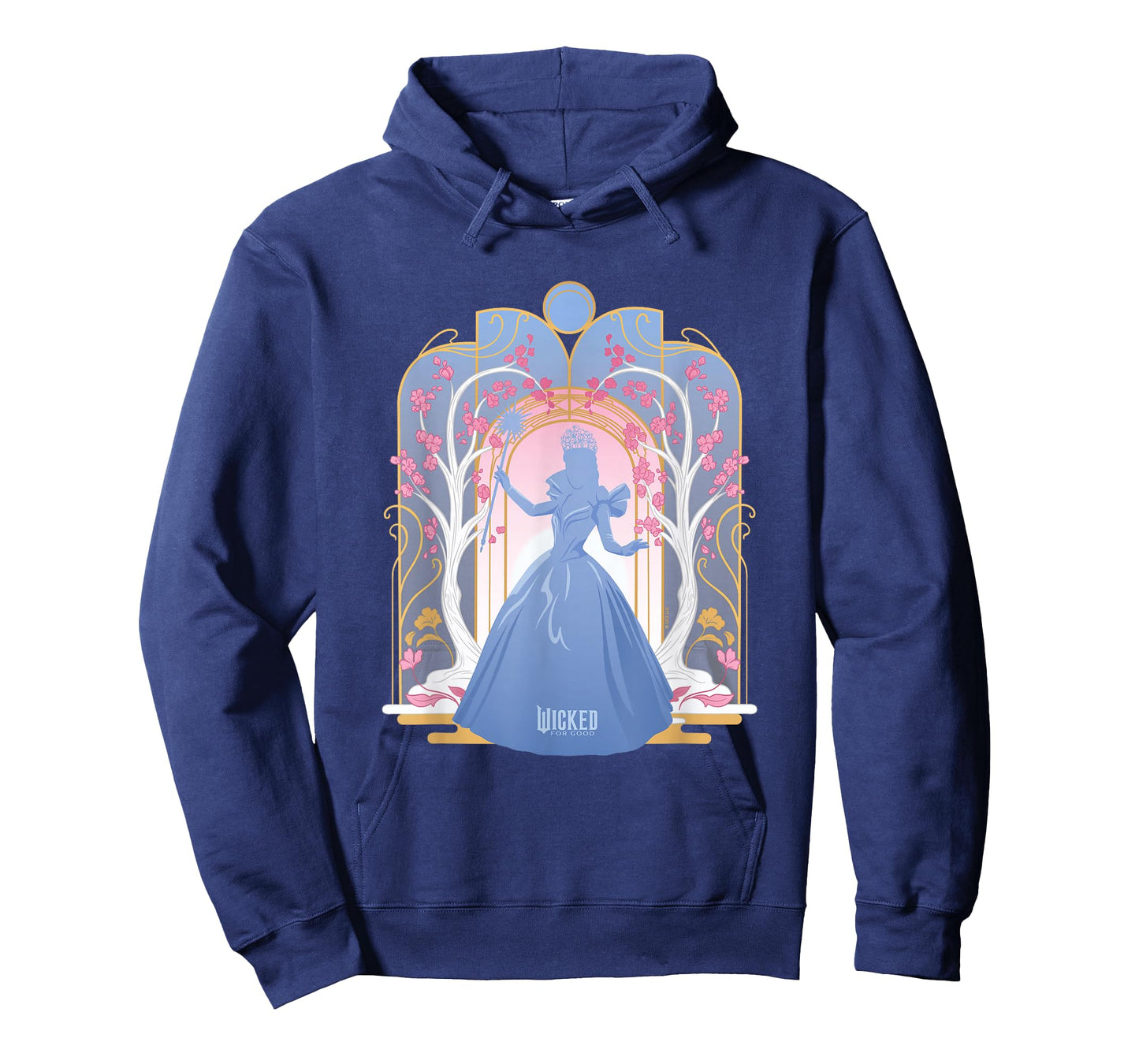 Wicked: for Good Glinda Silhouette in Blue T-Shirt