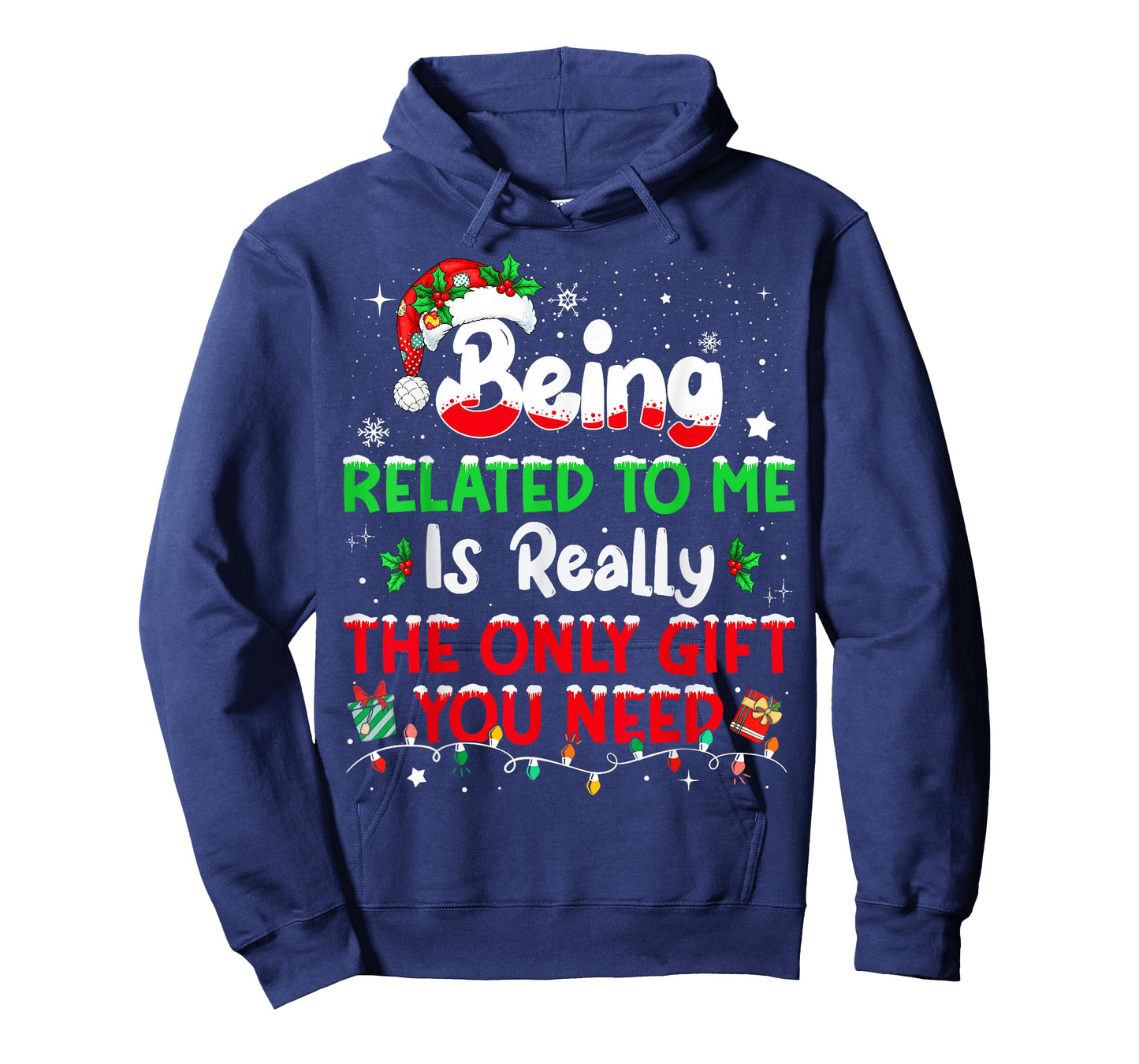 Being Related to Me Funny Christmas Family Xmas Pajamas T-Shirt