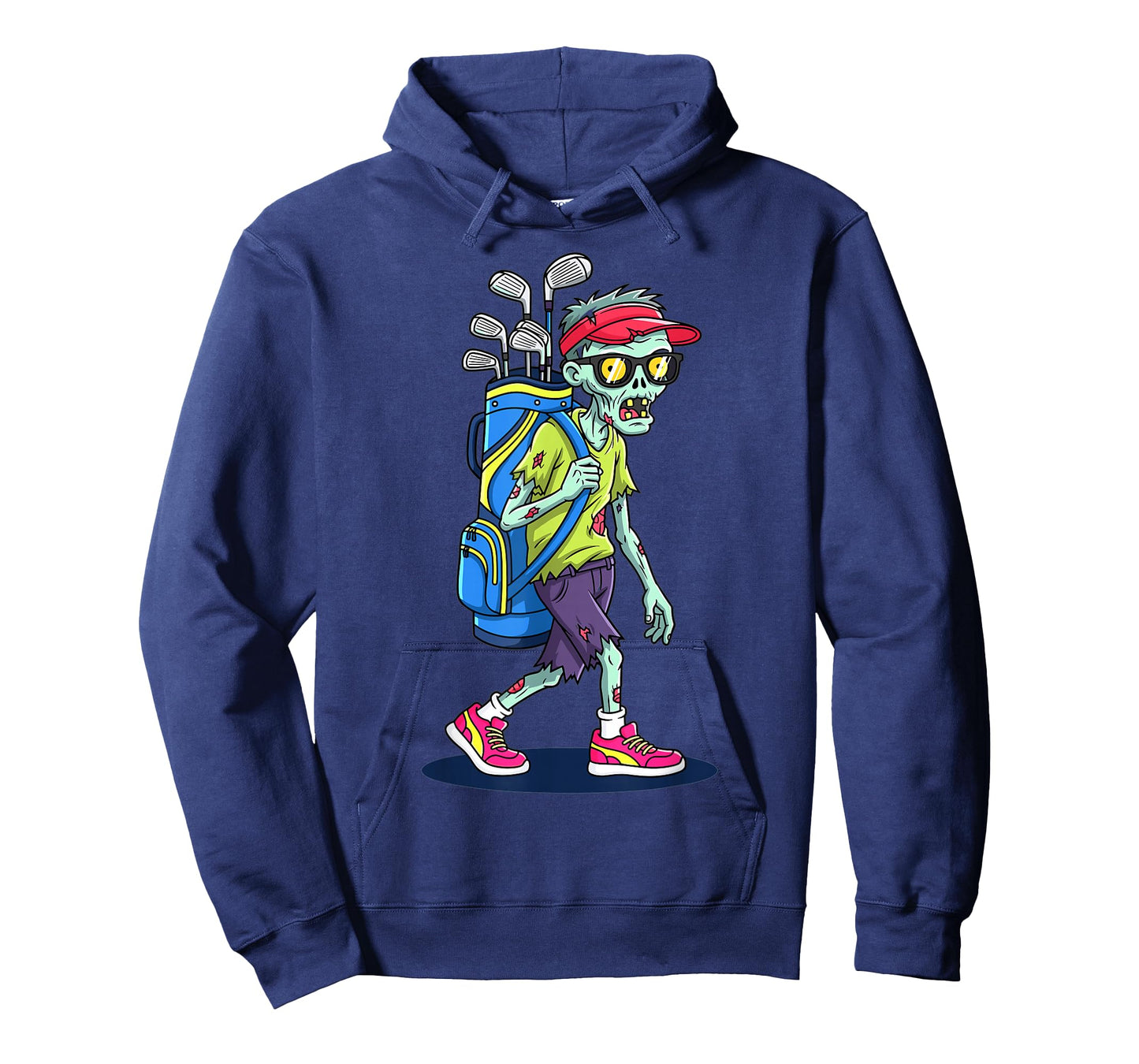 Zombie Golfer Cartoon Funny Halloween Golf Humor T-Shirt