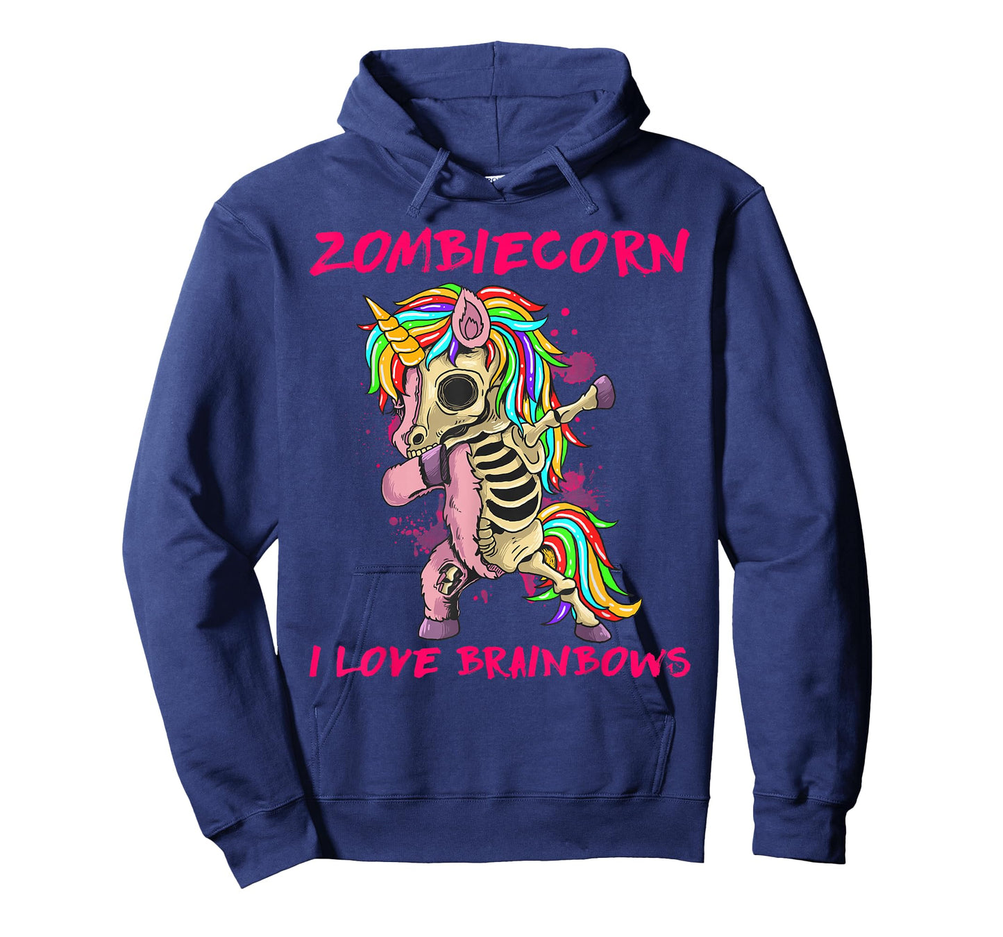 Zombiecorn I Love Brainbows Zombie Halloween Unicorn Lovers T-Shirt
