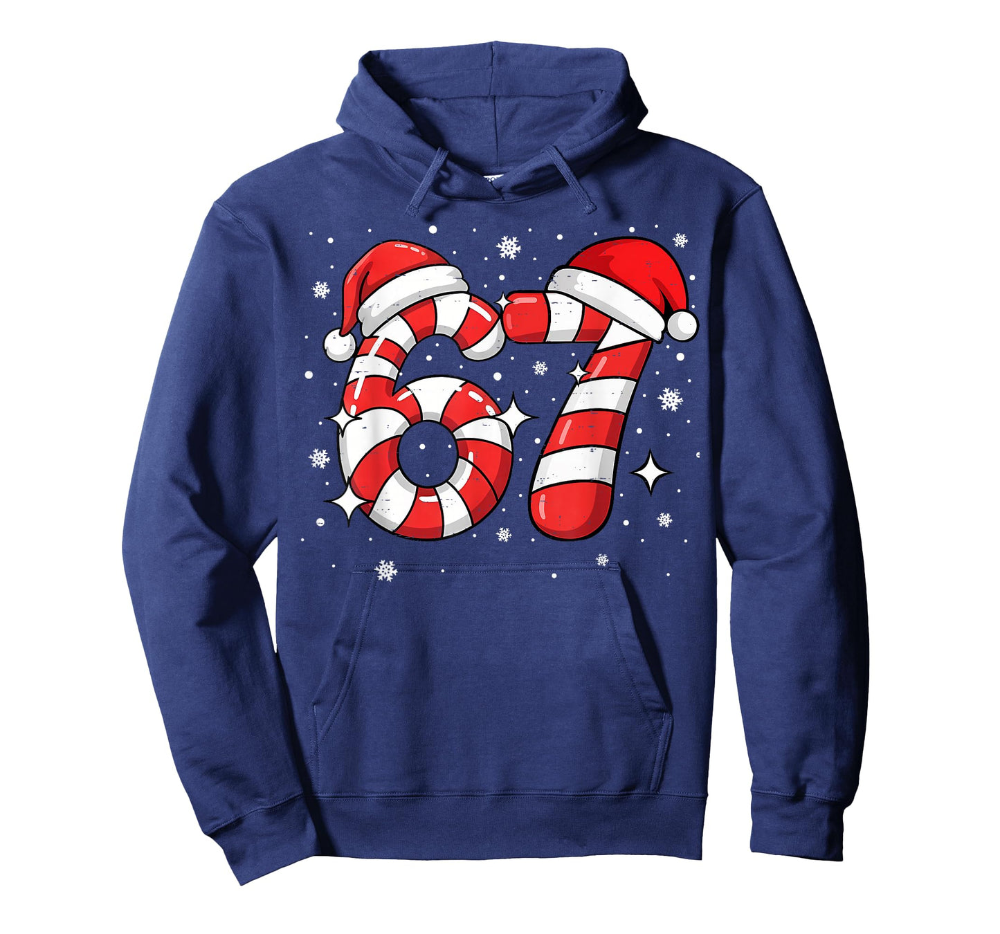 67 Meme Six Seven Candy Cane Christmas Boys Girls Kids T-Shirt