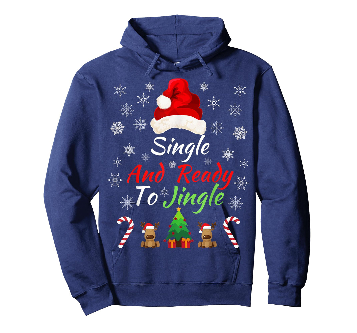 Single & Ready to Jingle Christmas Sweater Fun Xmas Sweater T-Shirt