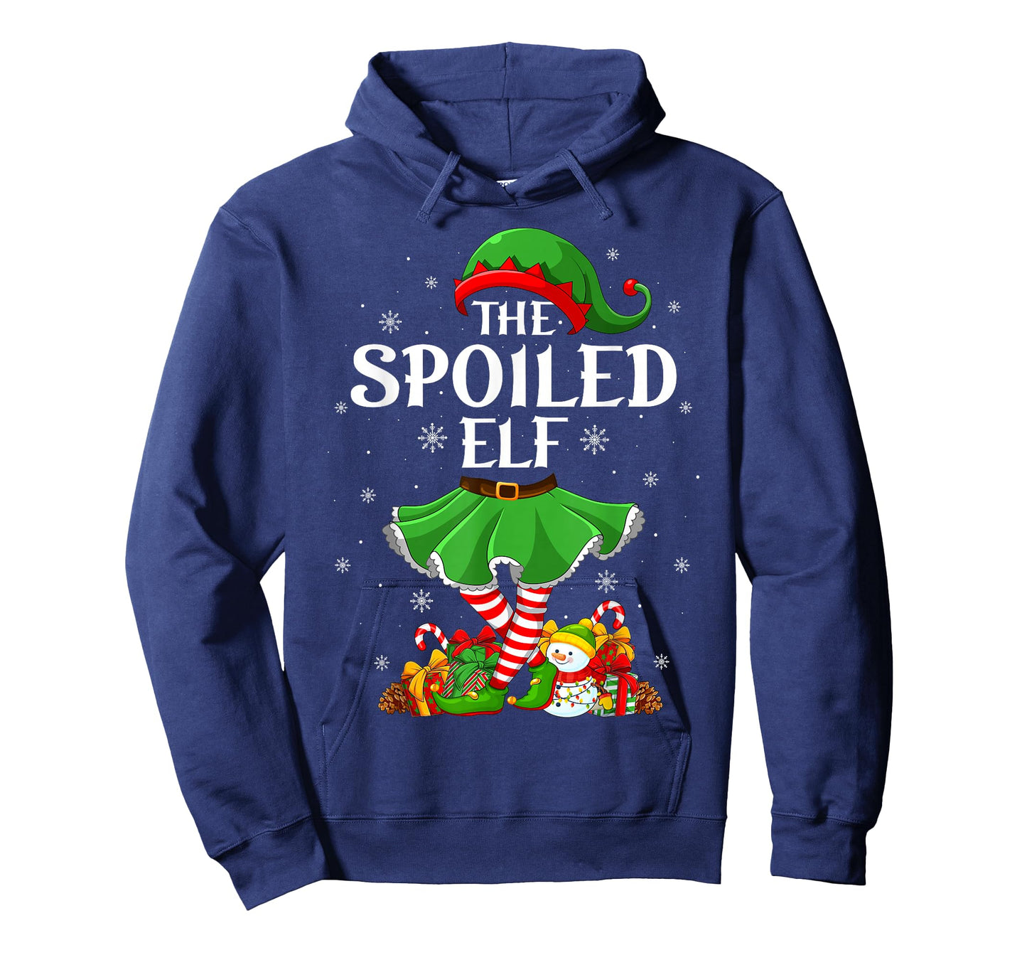 Spoiled Elf Christmas Family Women Girls Elf Squad Xmas T-Shirt