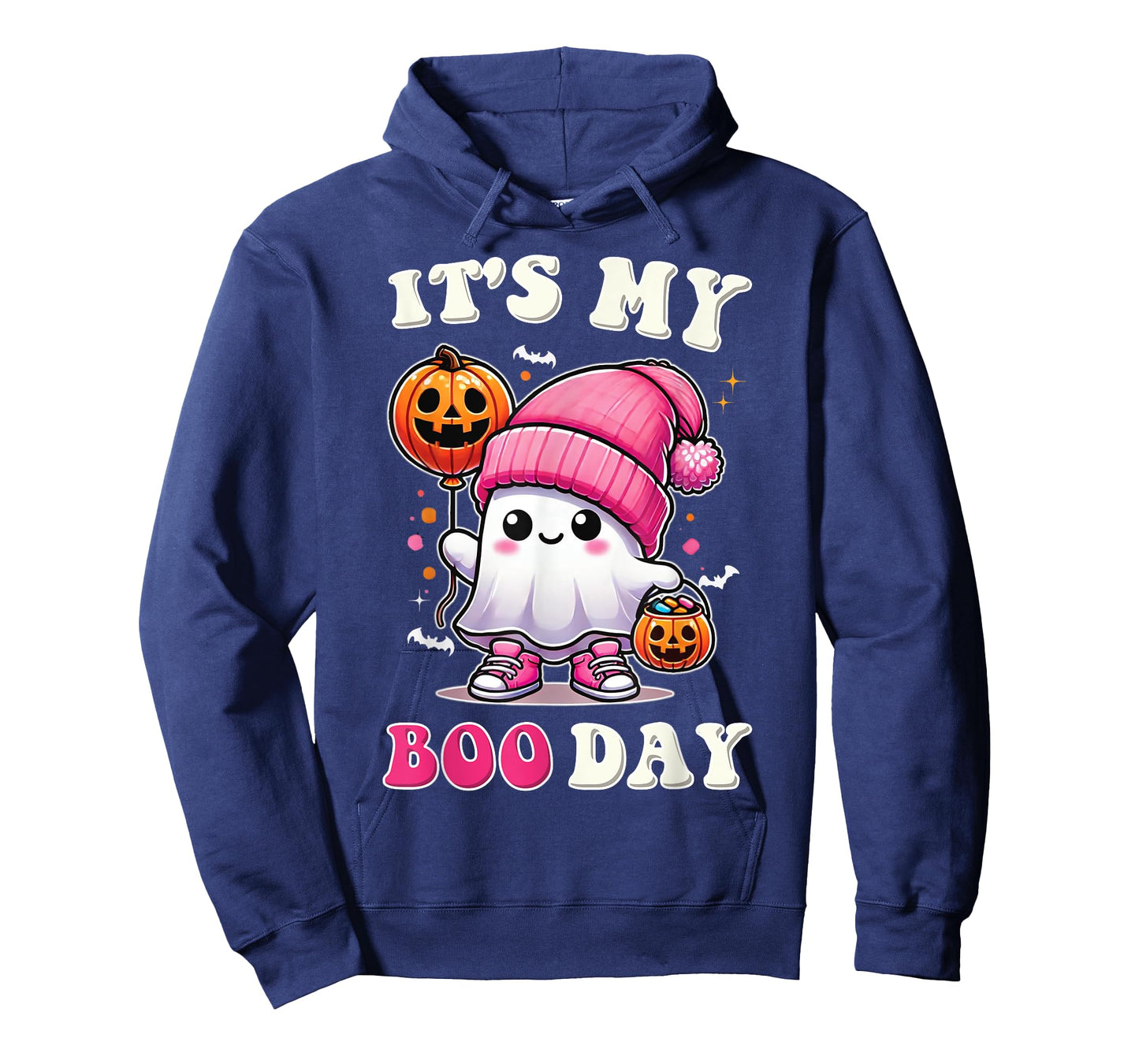Its My Boo Day Tee, Cute Halloween Birthday Ghost Girl Kids T-Shirt