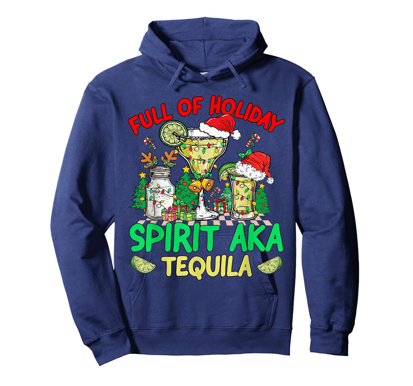 Full Of Holiday Spirit Aka Tequila Three Amigos Christmas T-Shirt