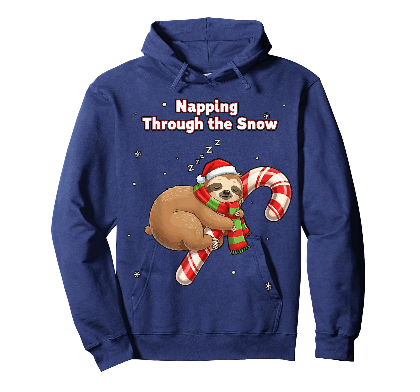 Napping Through The Snow Shirt, Sloth Christmas Pajamas T-Shirt