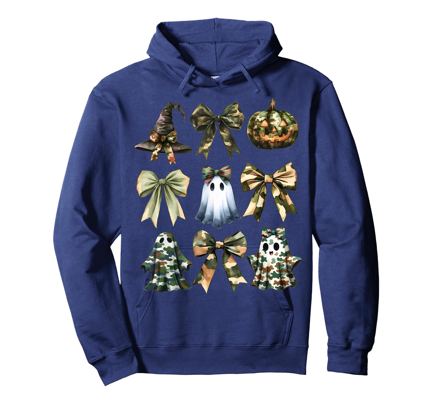 Coquette Camo Ghost Bow Hunting Halloween Pumpkin Camouflage T-Shirt