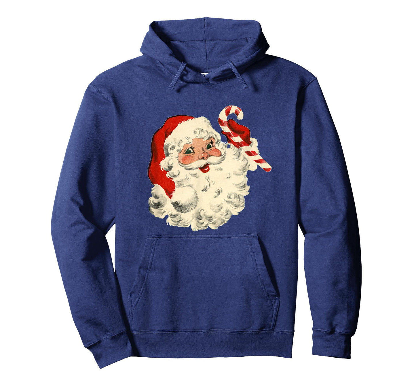Vintage Retro Santa Claus Candy Cane Christmas Holiday T-Shirt