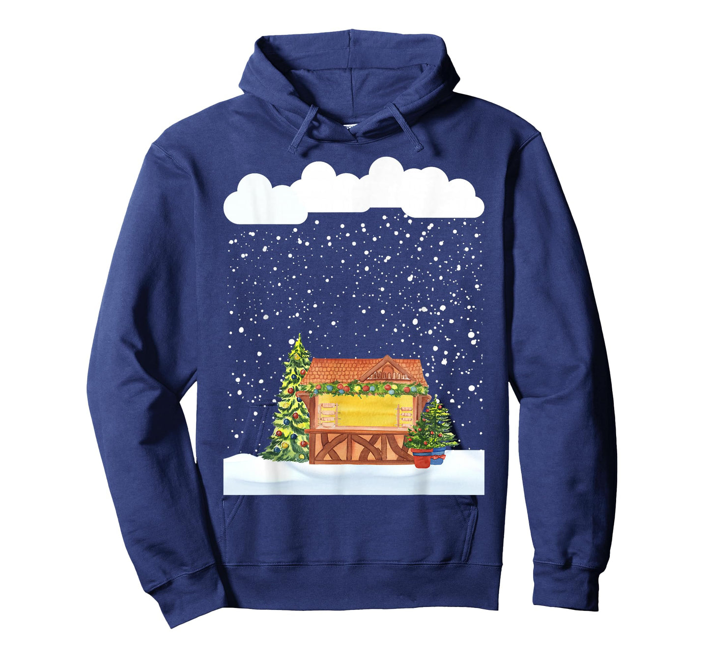 Snowy Christmas Market Lover Festive Xmas Snowflakes T-Shirt