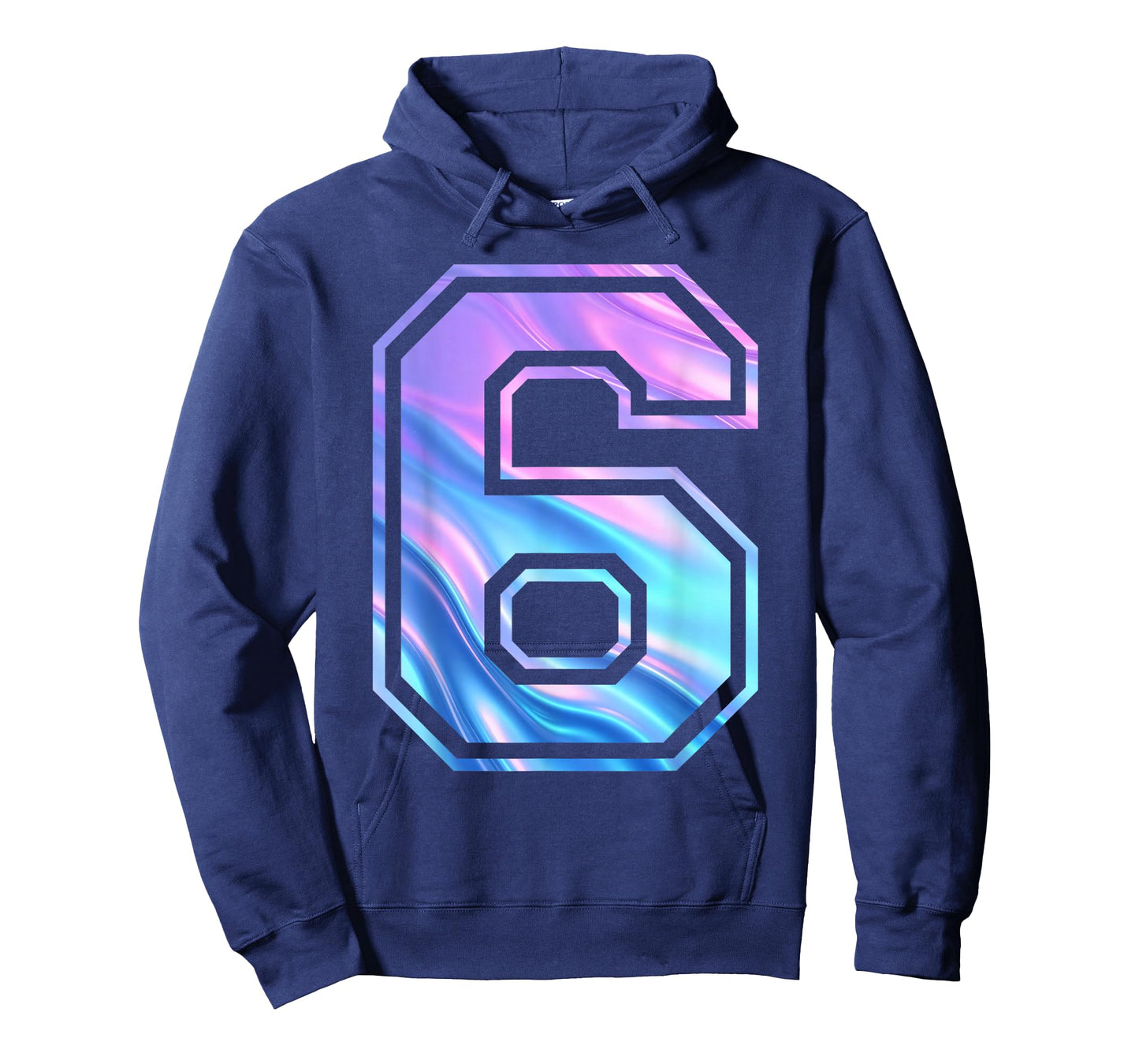 6 Number Six Team Sports Graphic Design Matching Varsity T-Shirt