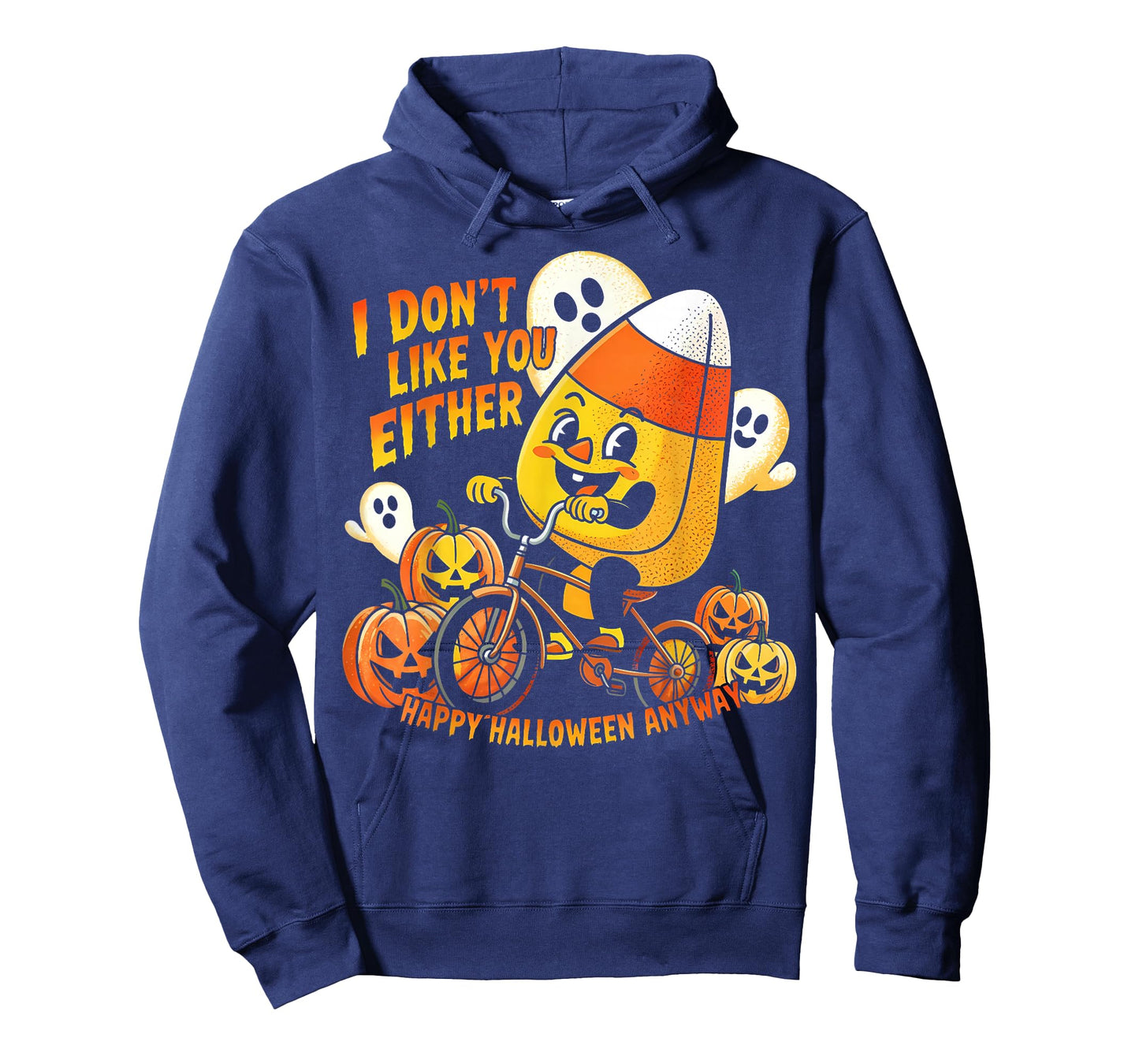 Halloween Costume Team Candy Corn I Don't Like You Either T-Shirt