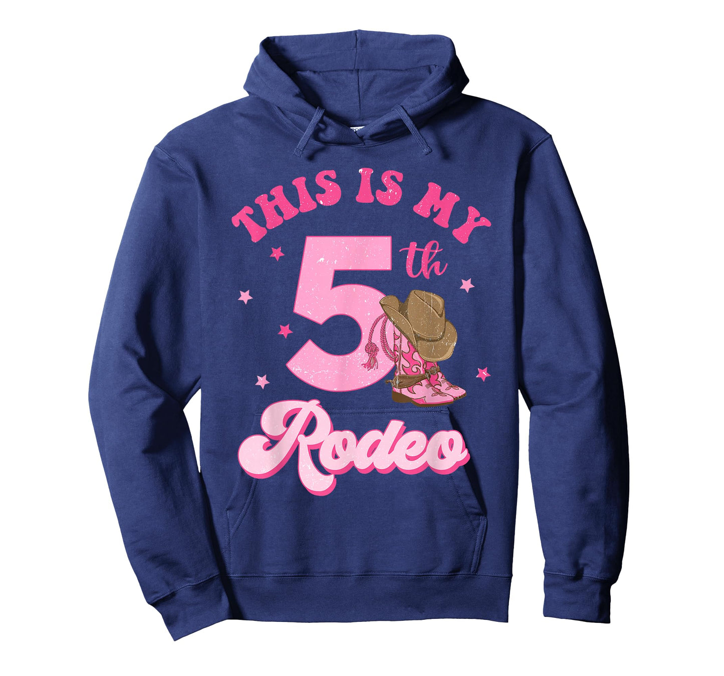 This Is My 5th Rodeo Western Cowgirl 5 Year Old Birthday T-Shirt