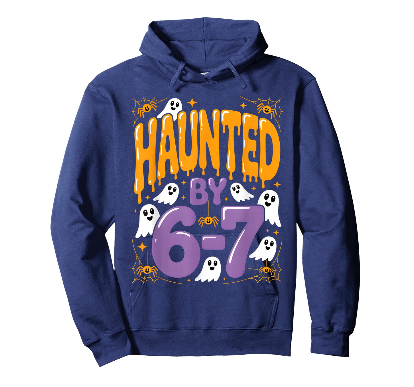 Haunted by 6 7 Halloween Ghosts and Spiders Six Seven Gen T-Shirt