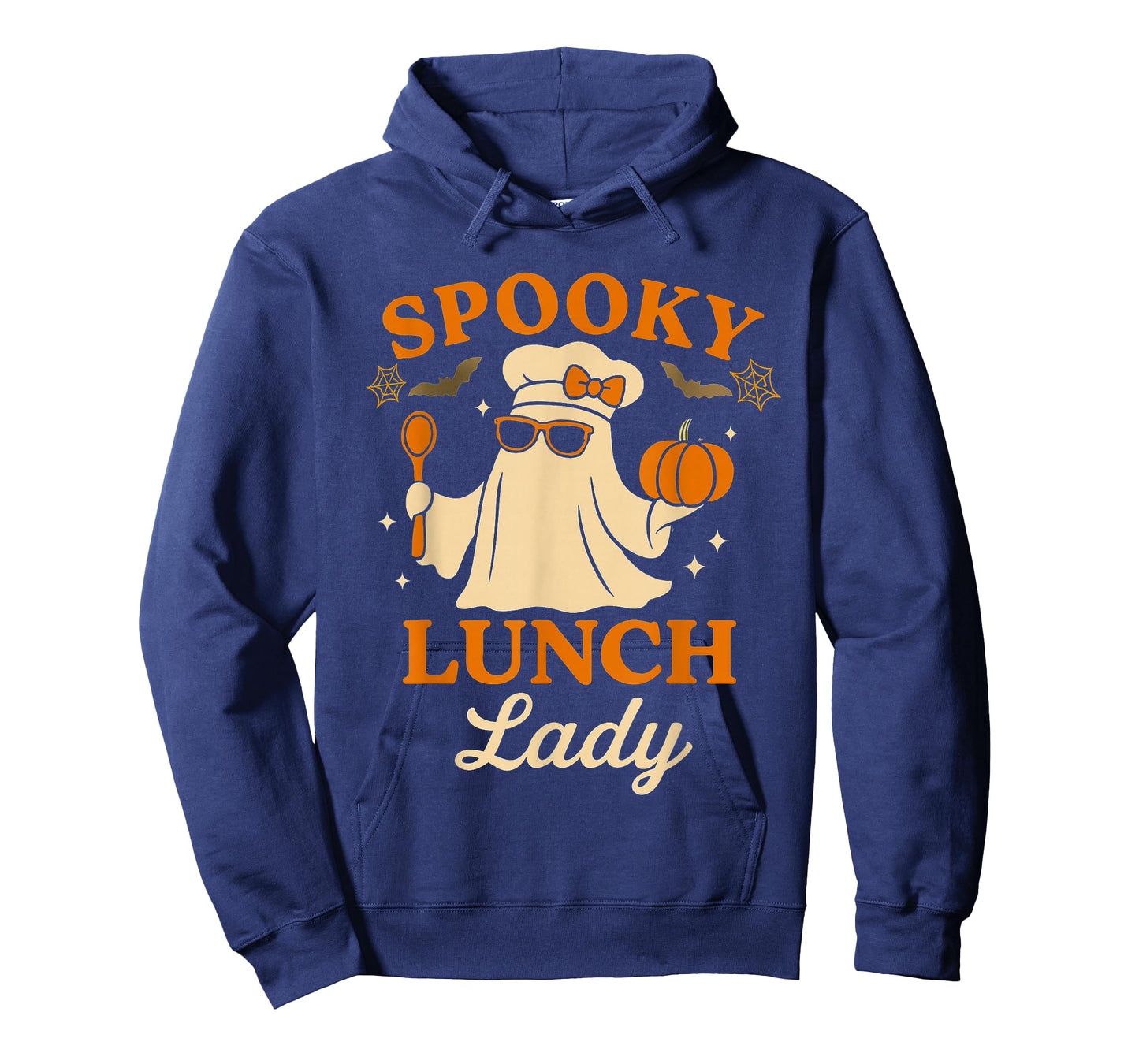 Lunch Lady Halloween Spooky Womens Ghost T-Shirt