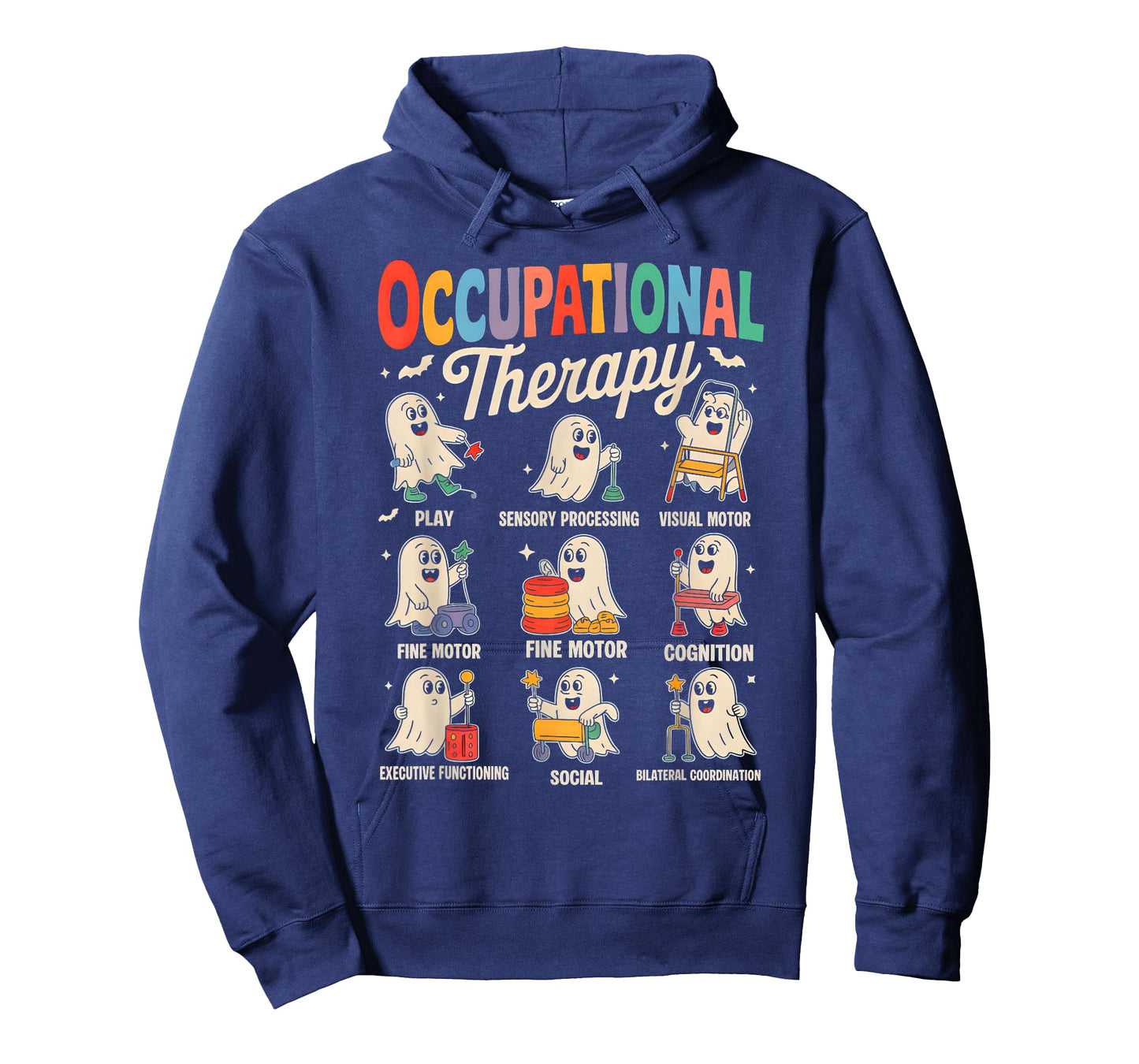 OT Occupational Therapy Therapist Spooky OTA Halloween Ghost T-Shirt