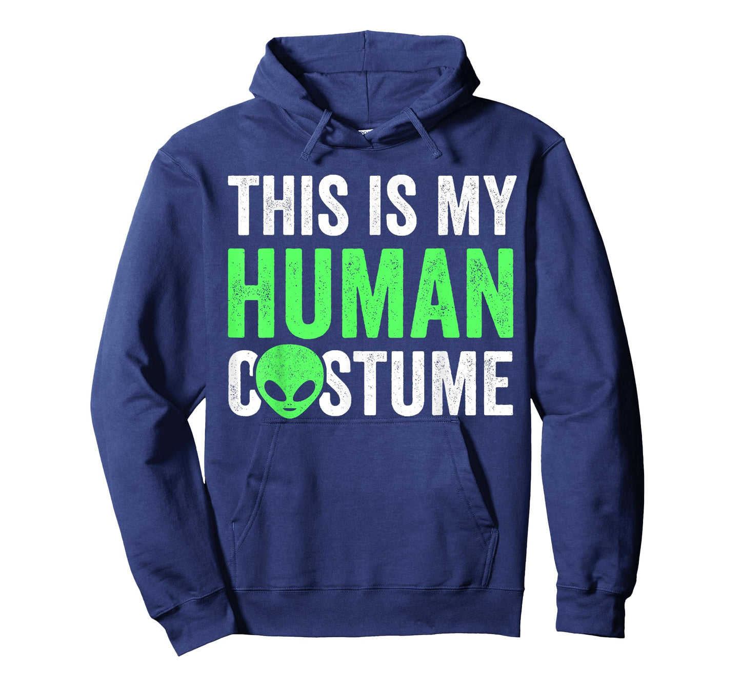 Alien This Is My Human Costume, Lazy Halloween Alien Costume T-Shirt