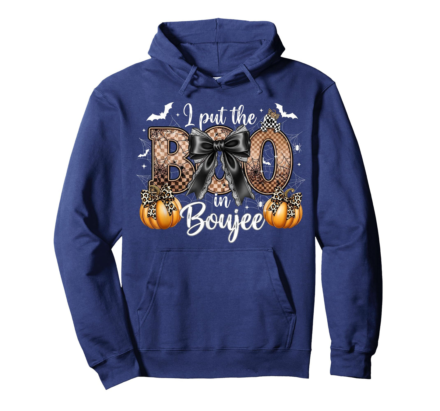 I Put The Boo In Boujee Coquette Bow Pumpkin Happy Halloween T-Shirt