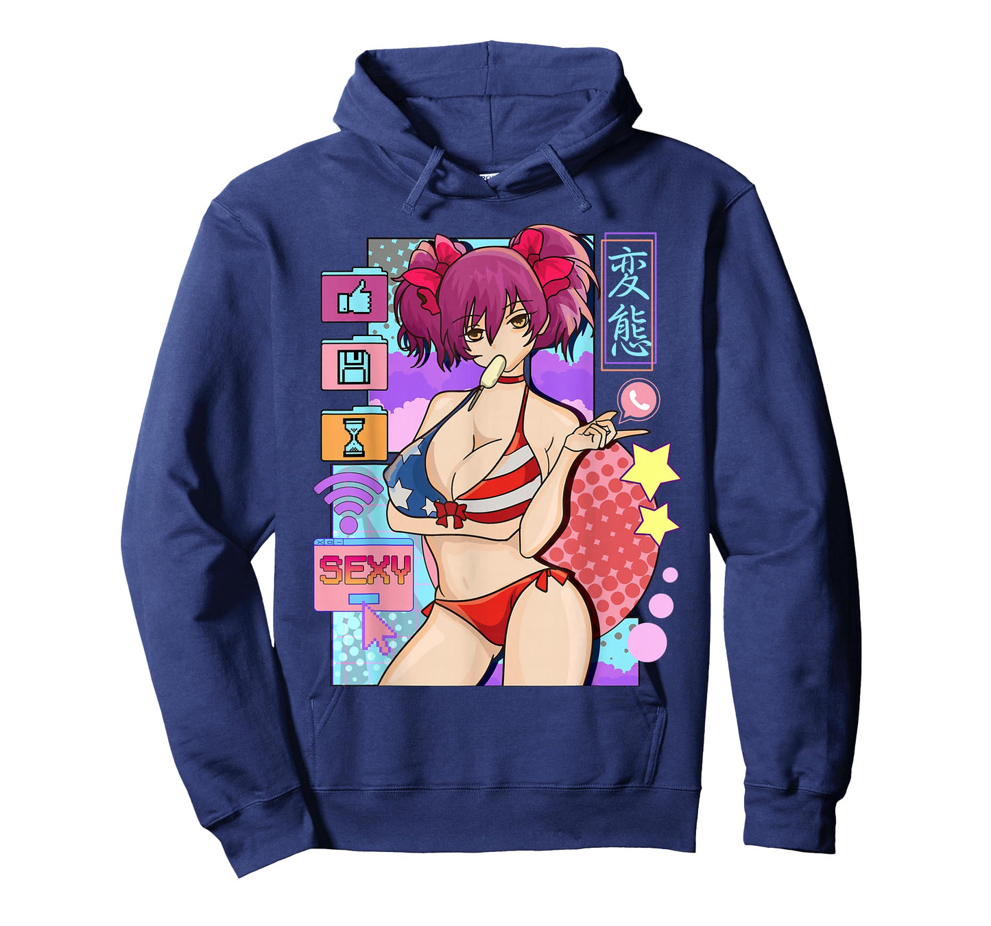 Sexy Anime Girl Waifu Japanese Cosplay T-Shirt