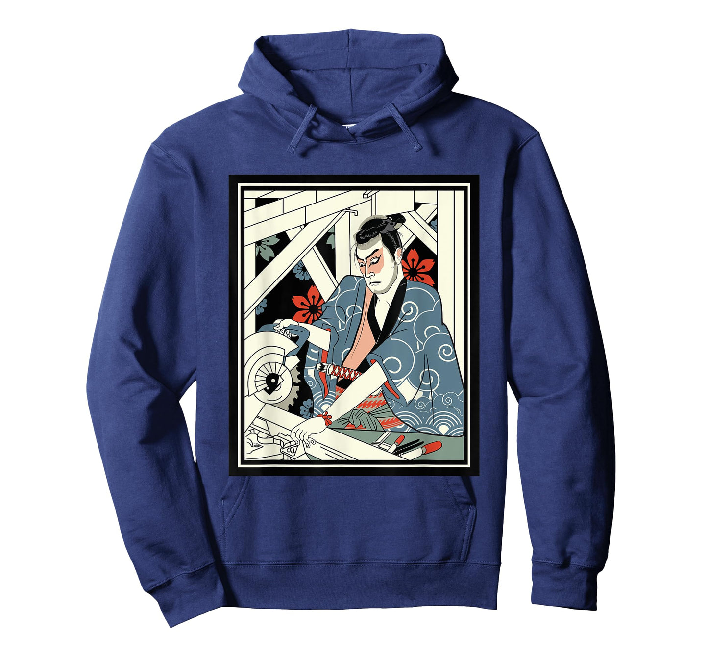 Carpenter Japanese Samurai Warrior Armor Sword Fighter Mask T-Shirt