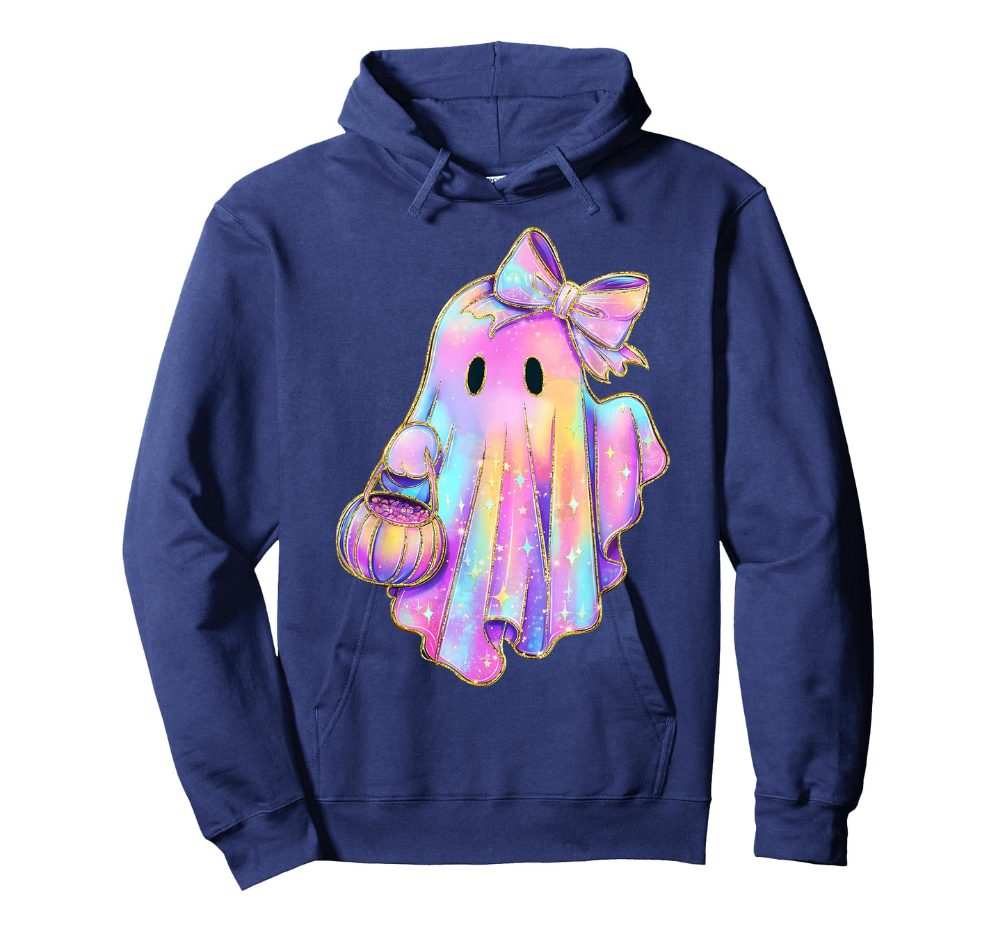 Funny Coquette Bow Ghost Pumpkin Halloween Spooky Season T-Shirt