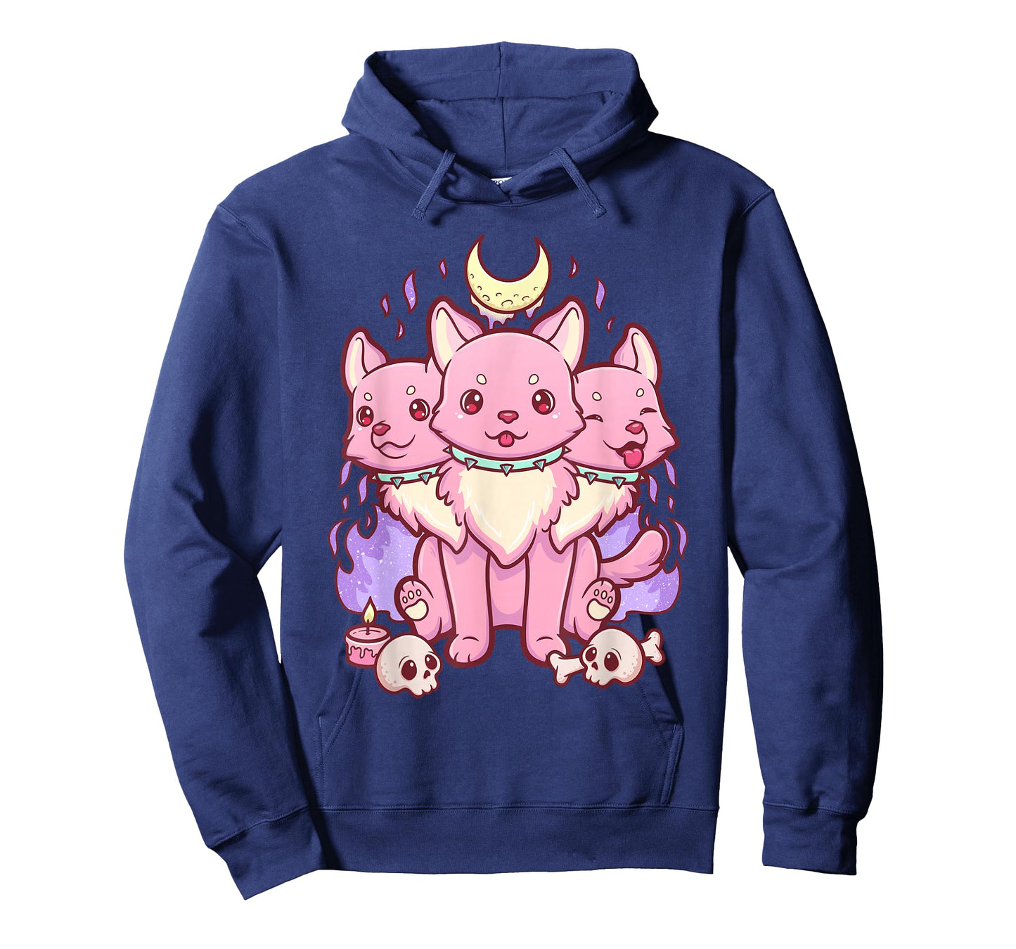 Kawaii Pastel Goth Cute Scary 3 Headed Dog T-Shirt