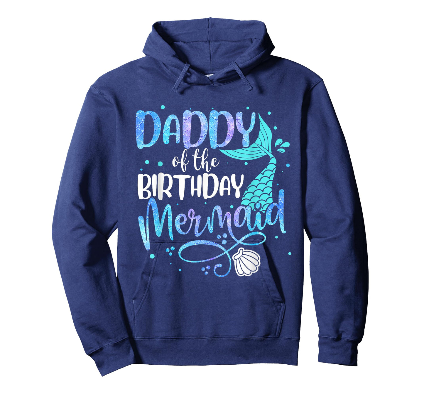 Daddy Of The Birthday Mermaid Family Matching Party Squad T-Shirt