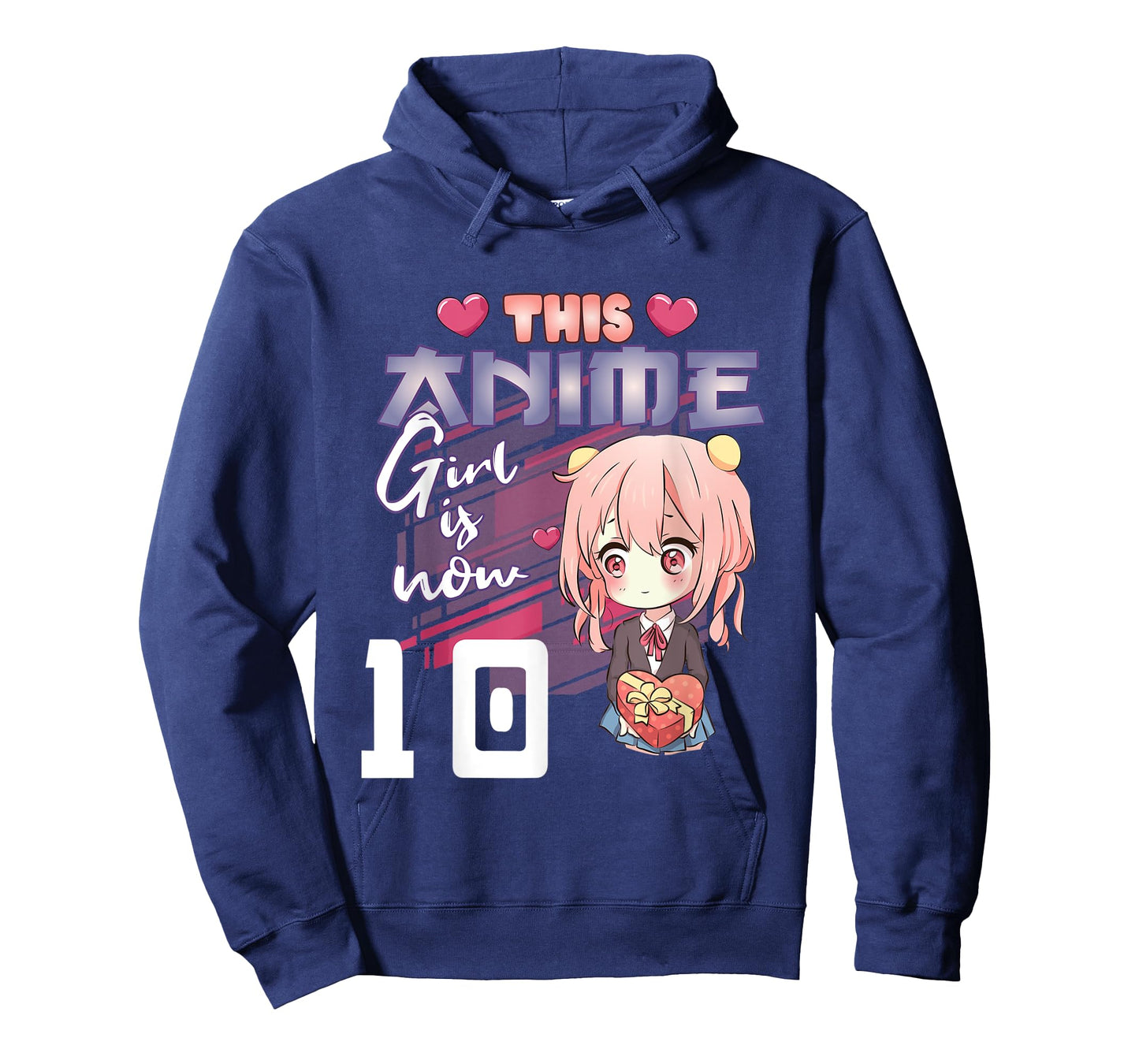This Anime Girl Is Now 10 Years Old Anime 10th Birthday Girl T-Shirt