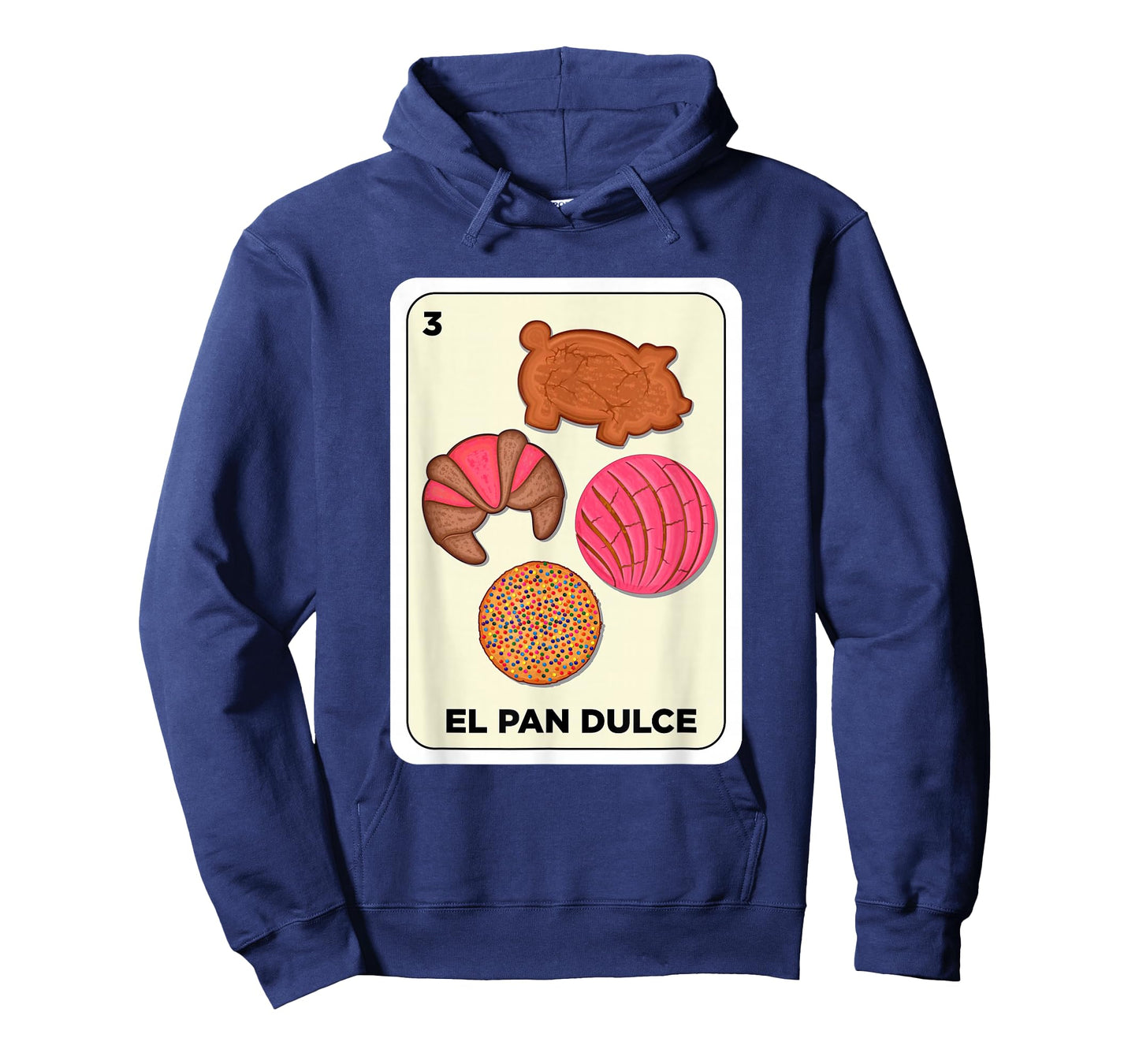 Pan Dulce Conchas Mexican Spanish Bingo Card El Pan Dulce T-Shirt