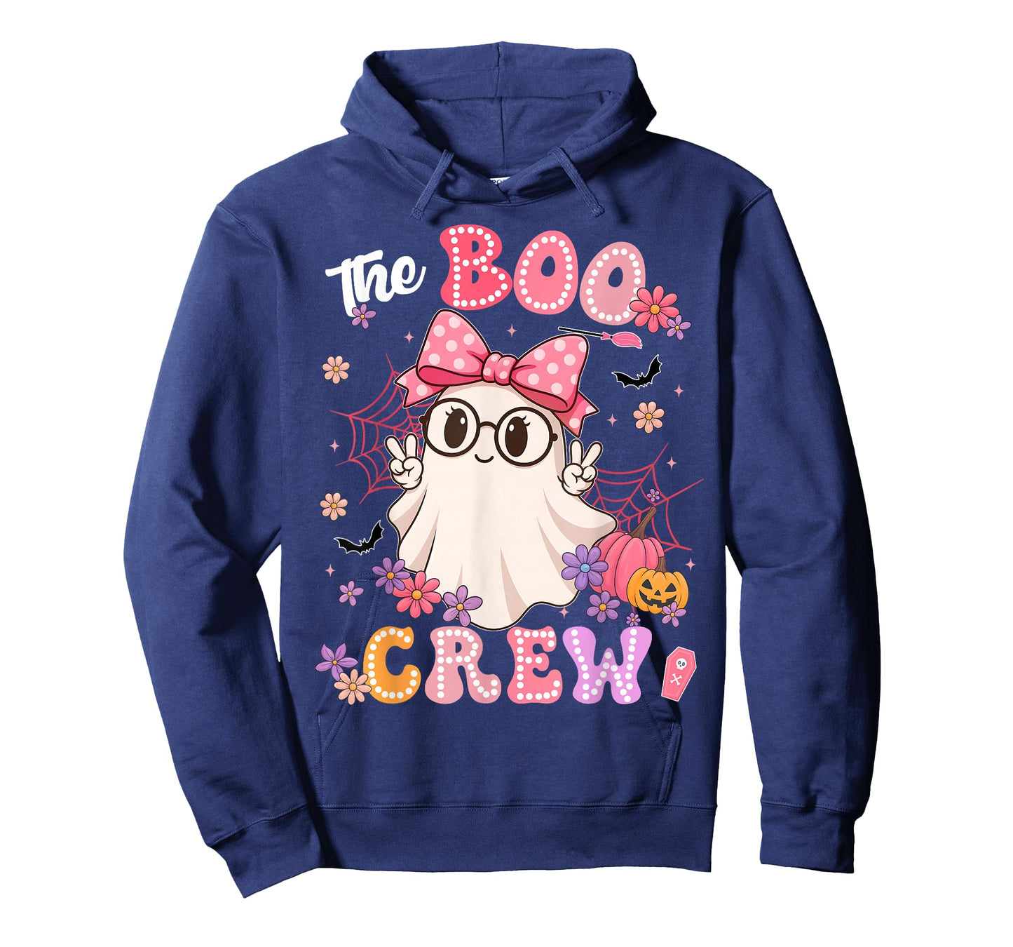 The Boo Crew Cute Ghost Coquette Halloween Costumes Girl T-Shirt