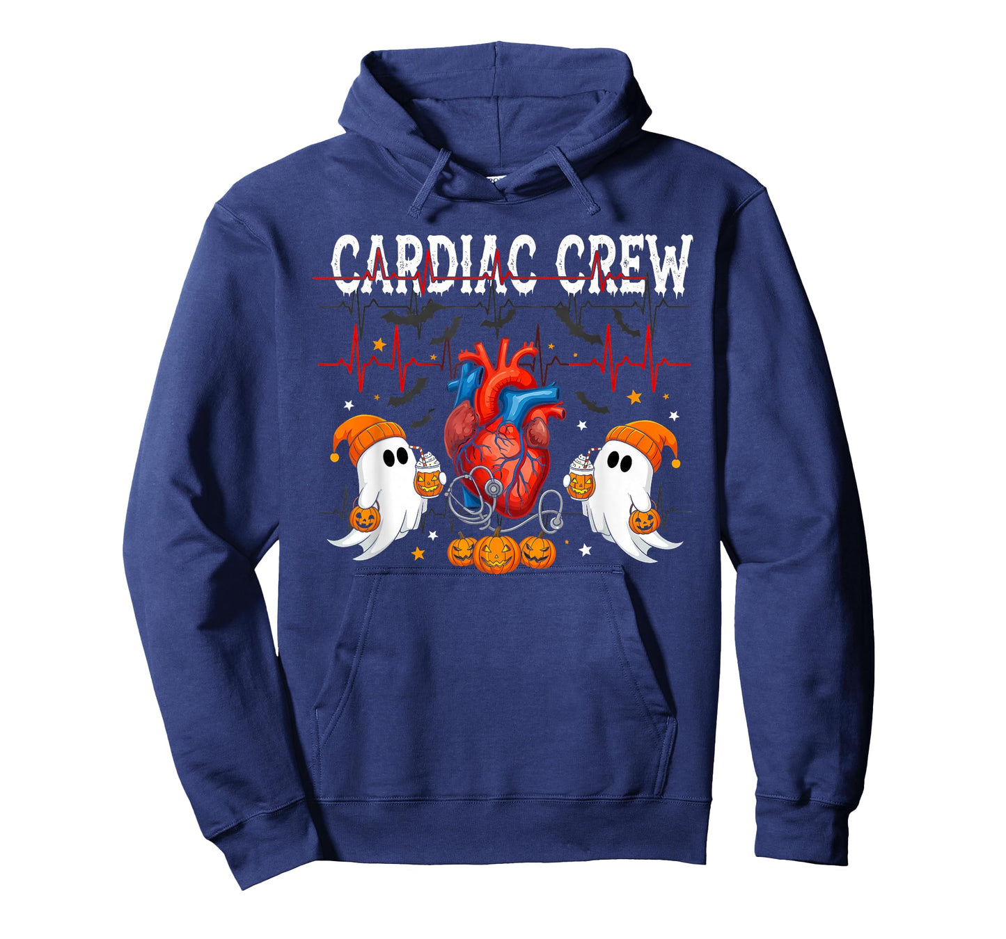 Halloween Cardiac Nurse tee Anatomical Heart Ghosts T-Shirt