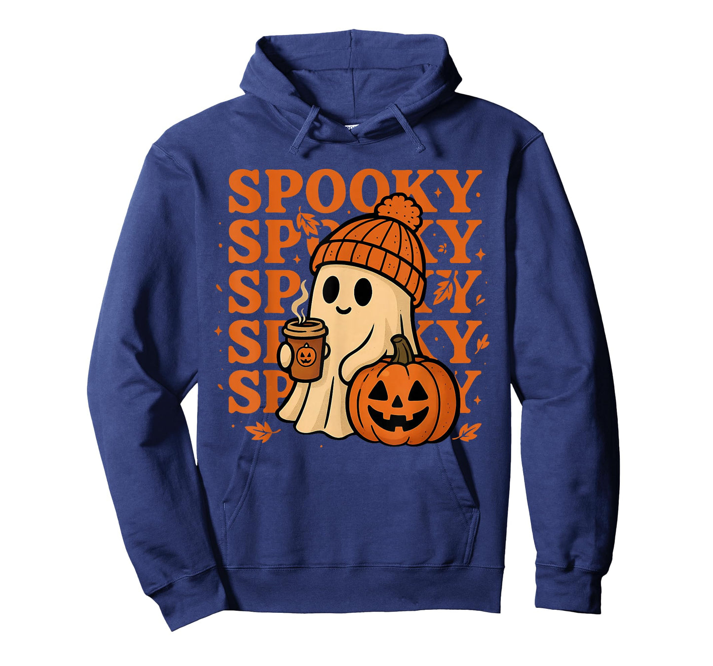 Spooky Halloween Ghost Coffee Jack O Lantern Trick Or Treat T-Shirt