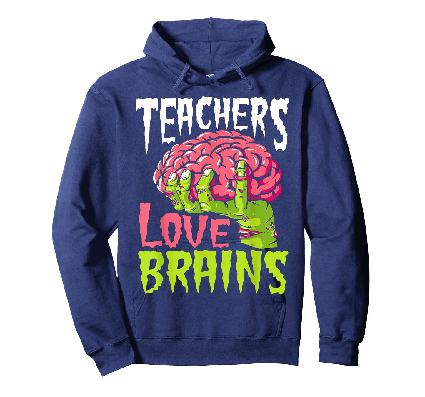 Teachers Love Brains Funny Zombie Teacher Halloween Zombies T-Shirt