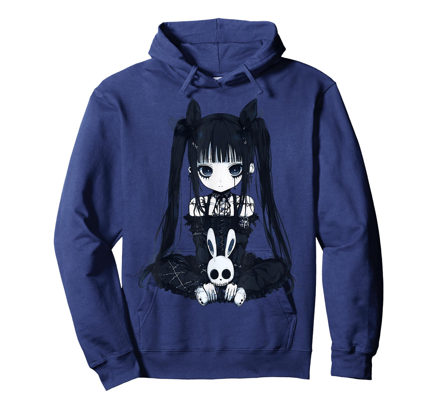 Anime Girl Goth Bunny Grunge Gothic Cute E-Girl Outfit T-Shirt