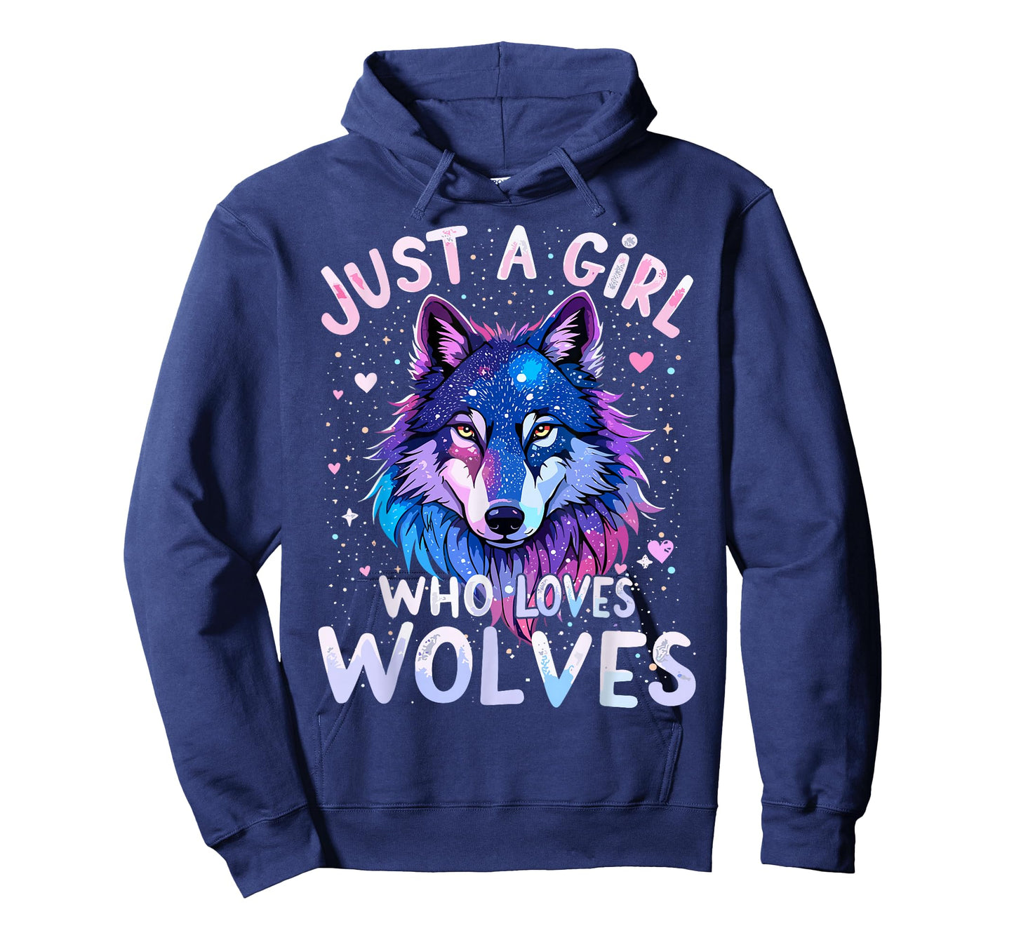Wolf Colorful Just a Girl Who Loves Wolves T-Shirt