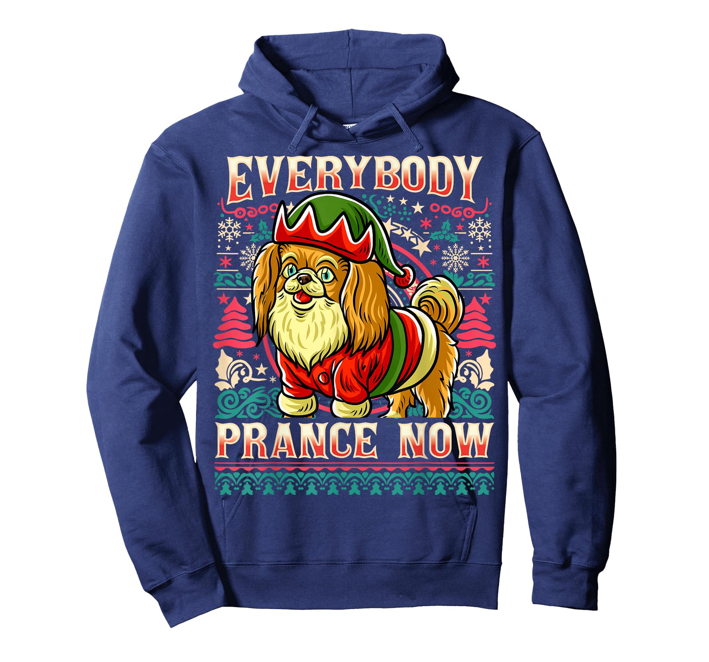 Pekingese Everybody Prance Now Christmas Dog T-Shirt