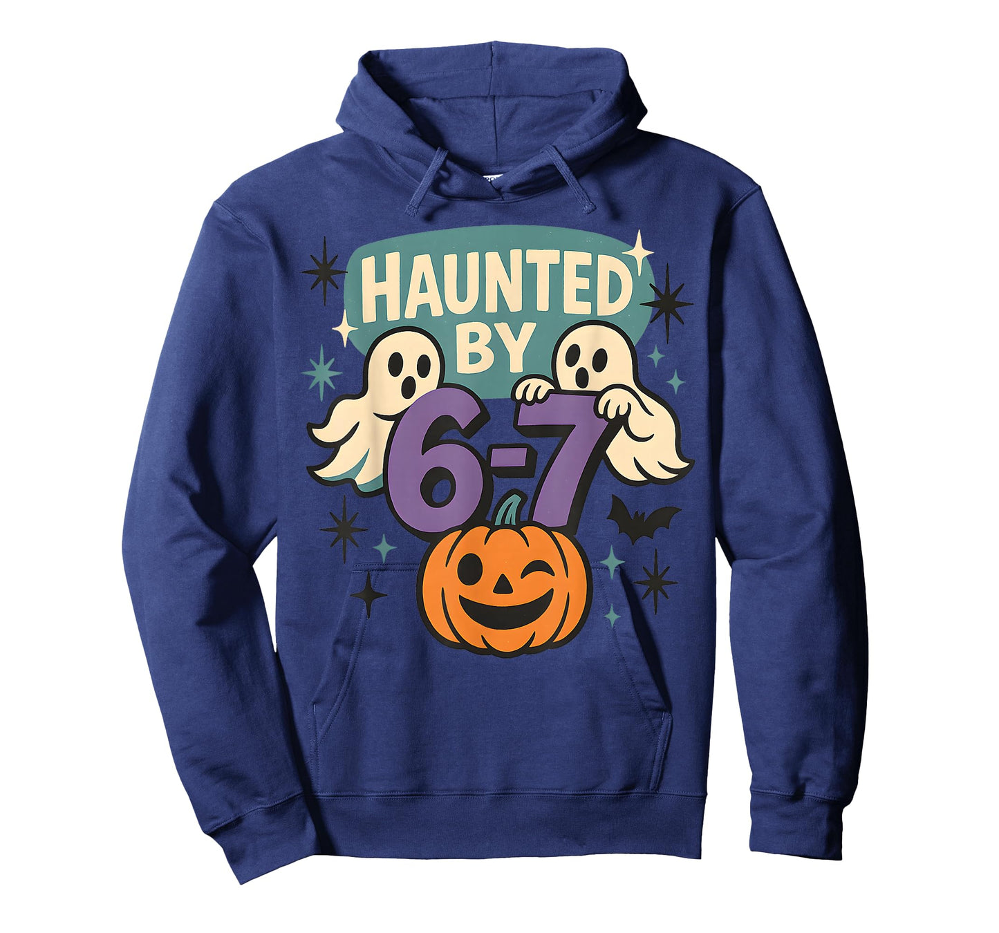 Haunted by 6-7 Retro Halloween 67 Ghost Pumpkin Funny Kids T-Shirt