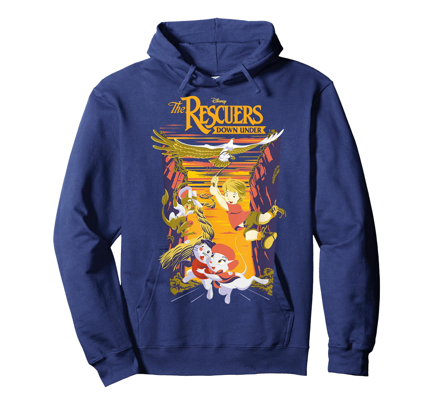 Disney The Rescuers Down Under Group Shot Sunset Poster T-Shirt