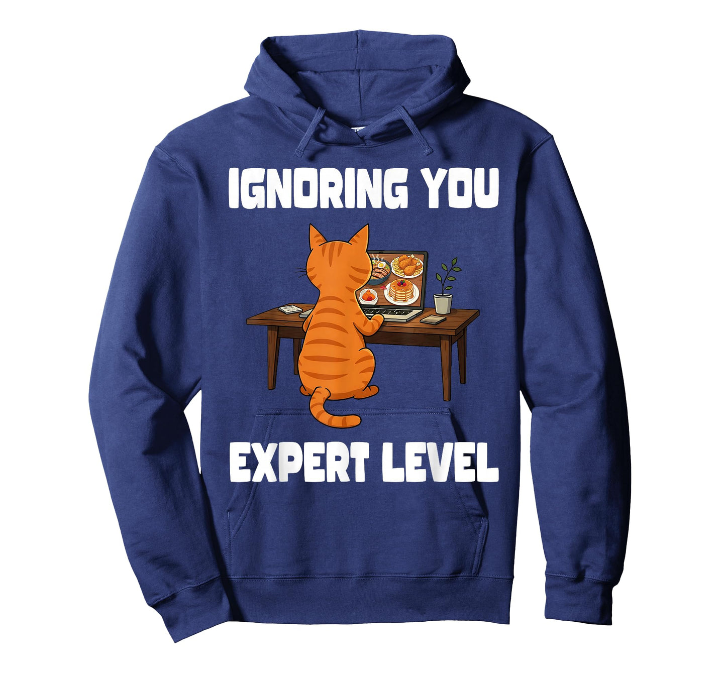 Funny Cat Ignoring You Expert Level Orange Tabby Introvert T-Shirt
