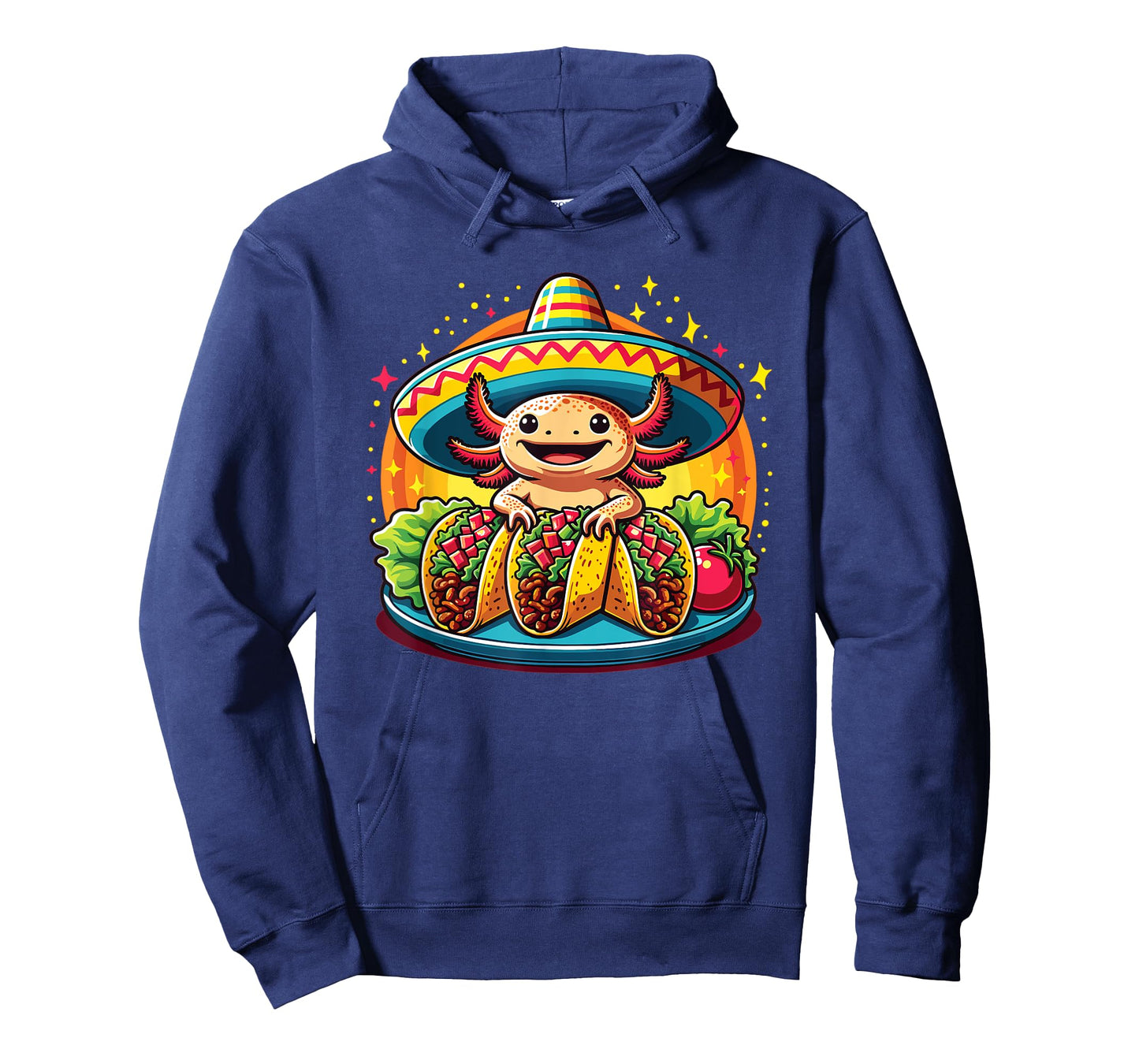 Tacolotl Funny Mexican Axolotl Eats Taco T-Shirt