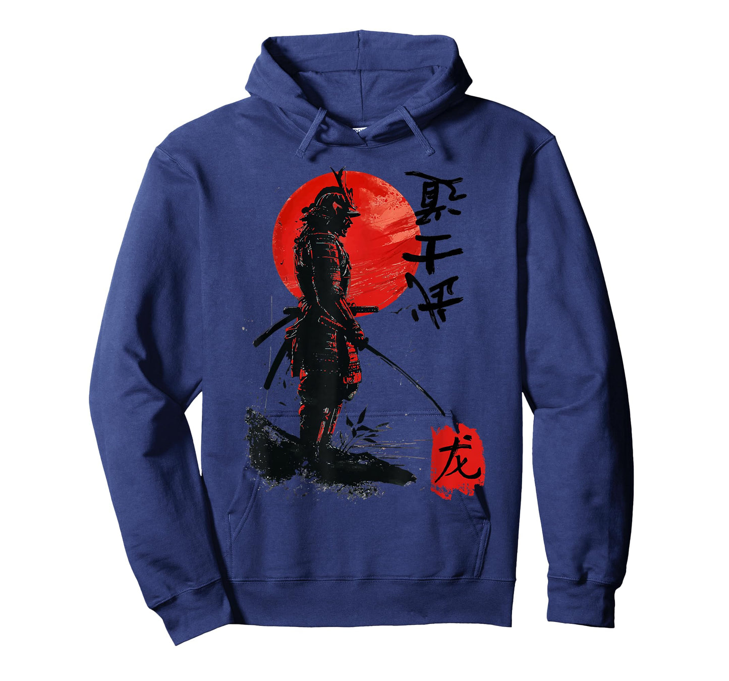 Samurai Japanese Red Eclipse Warrior Art T-Shirt