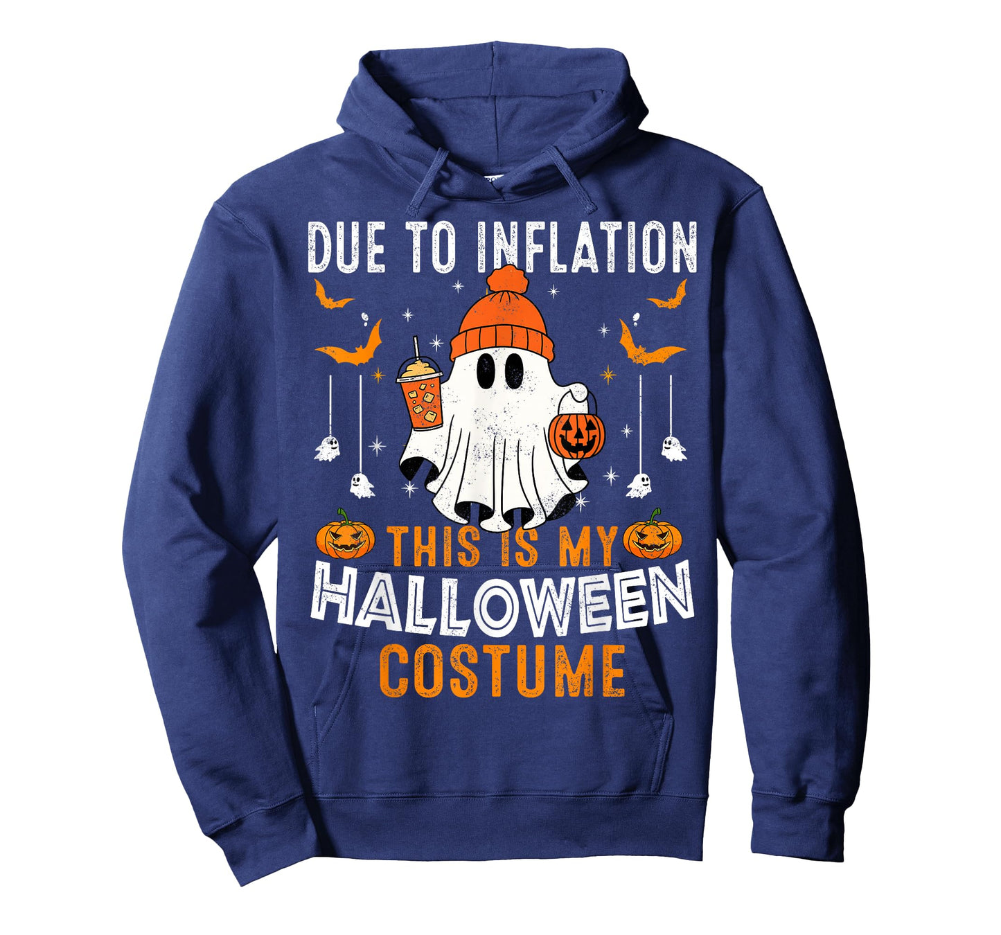 Due to Inflation This is My Halloween Costume Funny Ghost T-Shirt