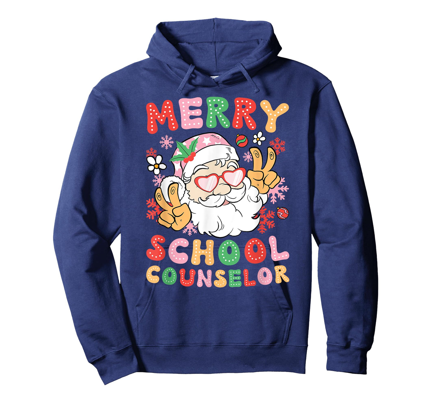 Merry School Counselor Christmas School Counseling Xmas T-Shirt