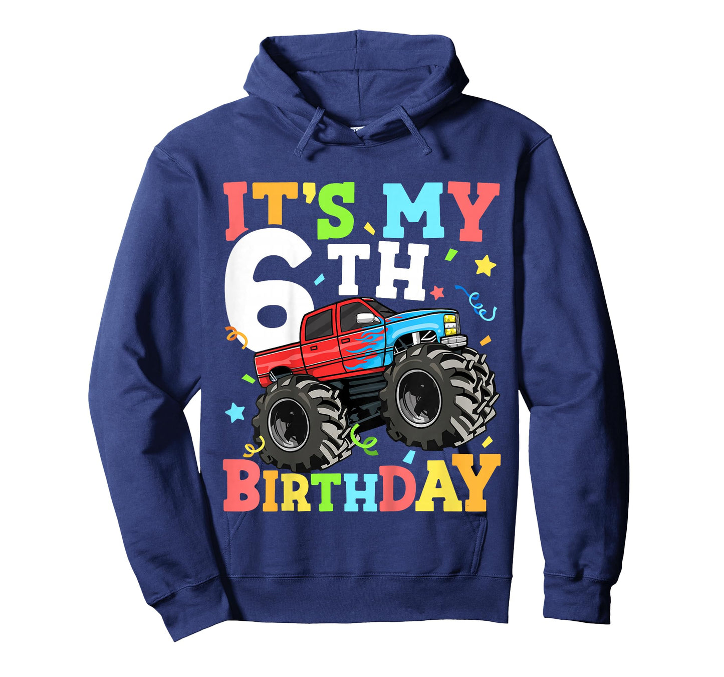 Monster Truck It's My 6th Birthday Boy 6 T-Shirt
